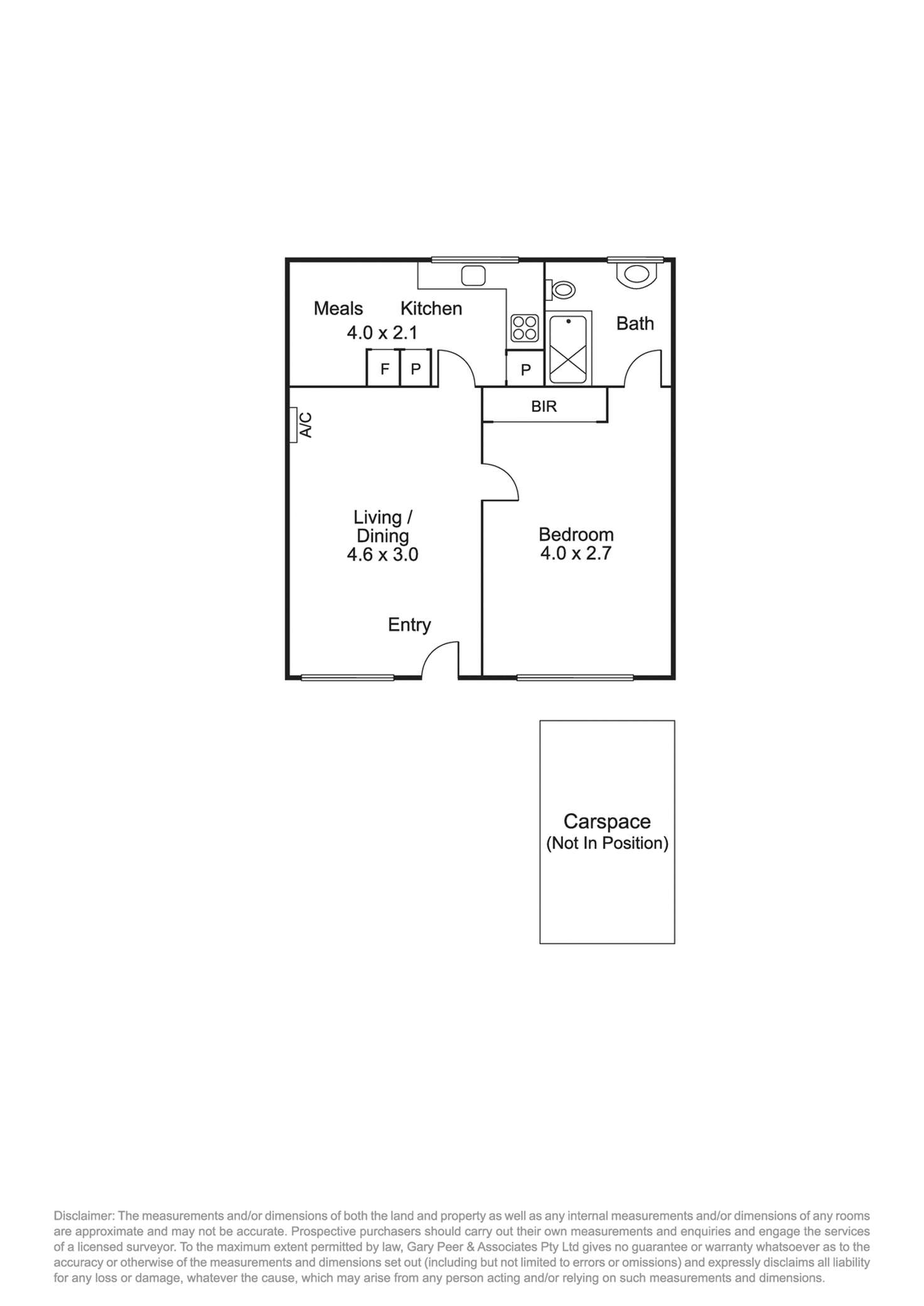 Floorplan of Homely apartment listing, 6/399 Kooyong Road, Elsternwick VIC 3185