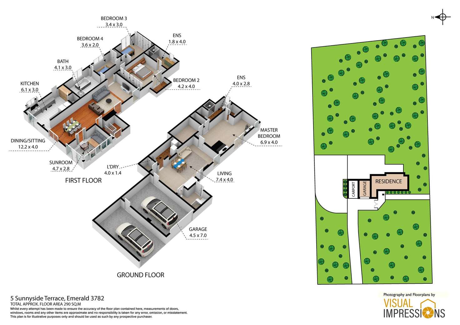 Floorplan of Homely house listing, 5 Sunnyside Terrace, Emerald VIC 3782