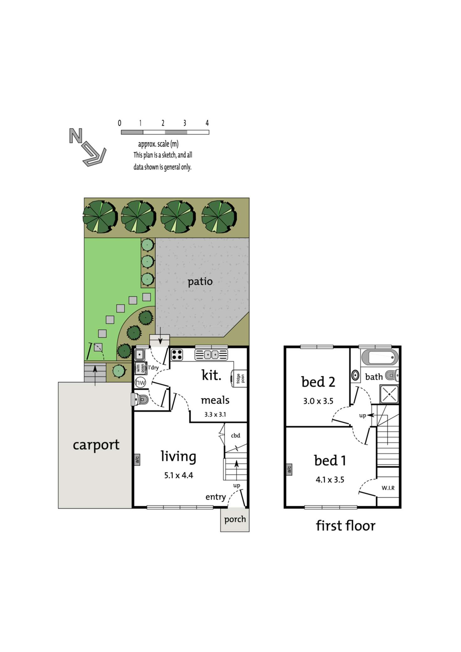 Floorplan of Homely townhouse listing, 18/7 Turnbull Court, Ringwood VIC 3134