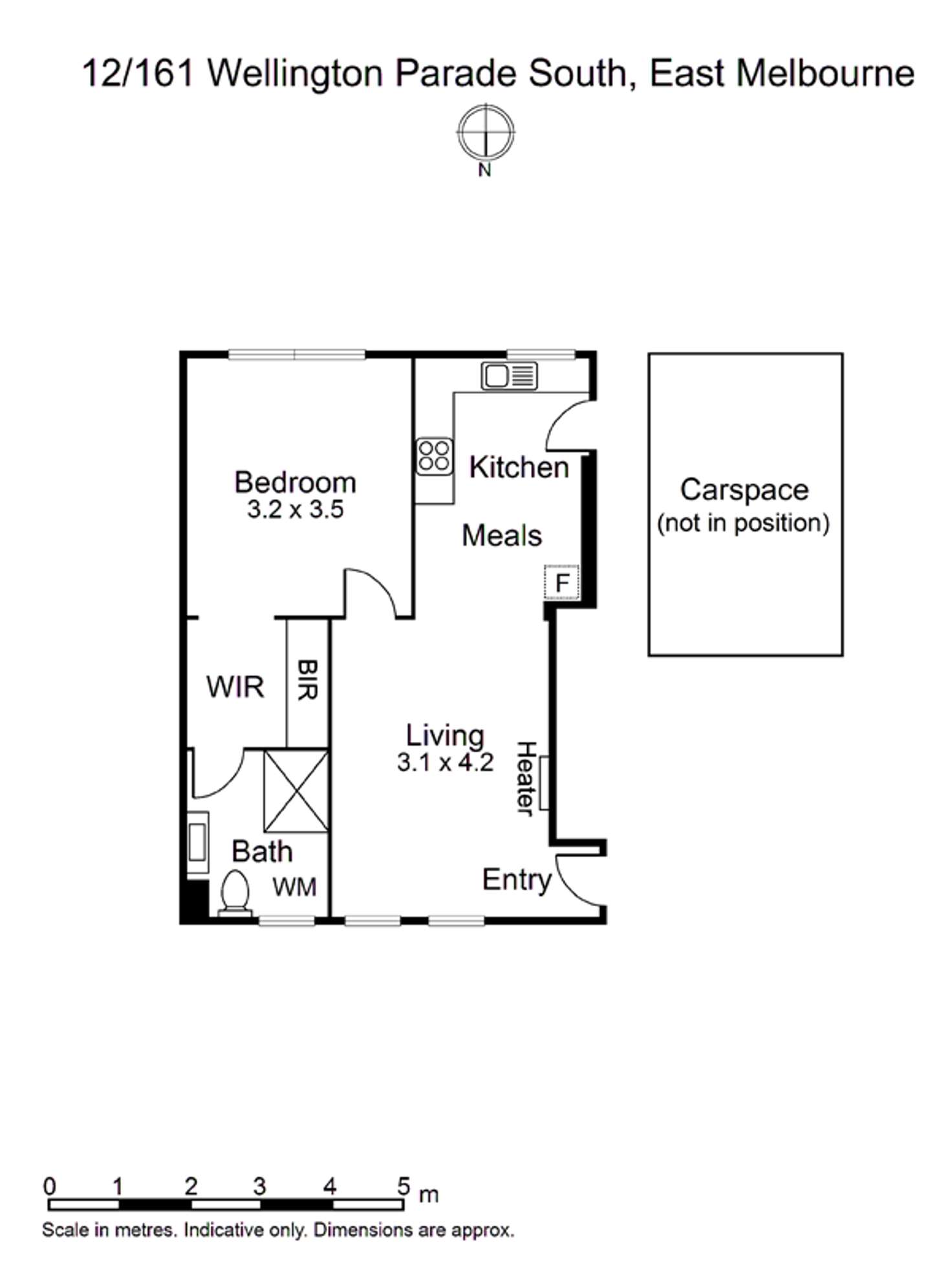 Floorplan of Homely apartment listing, 12/161 Wellington Parade South, East Melbourne VIC 3002