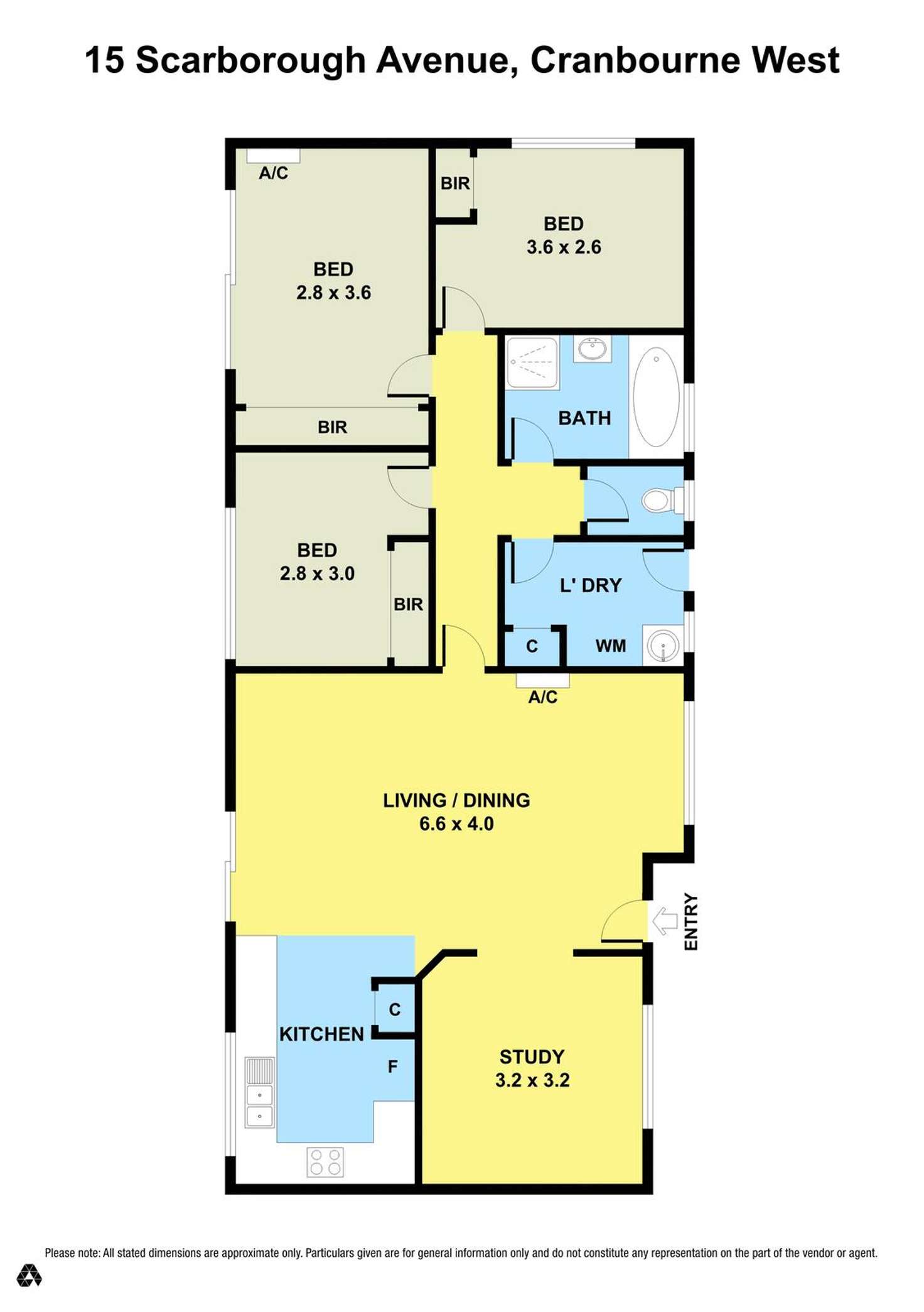 Floorplan of Homely house listing, 15 Scarborough Avenue, Cranbourne West VIC 3977