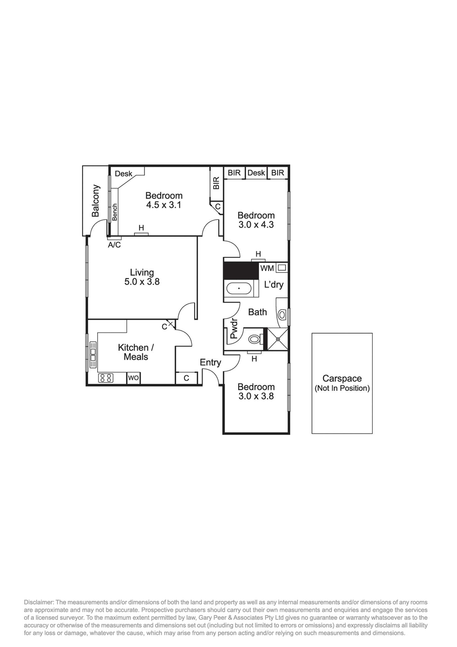 Floorplan of Homely apartment listing, 8/5 St Georges Road, Elsternwick VIC 3185