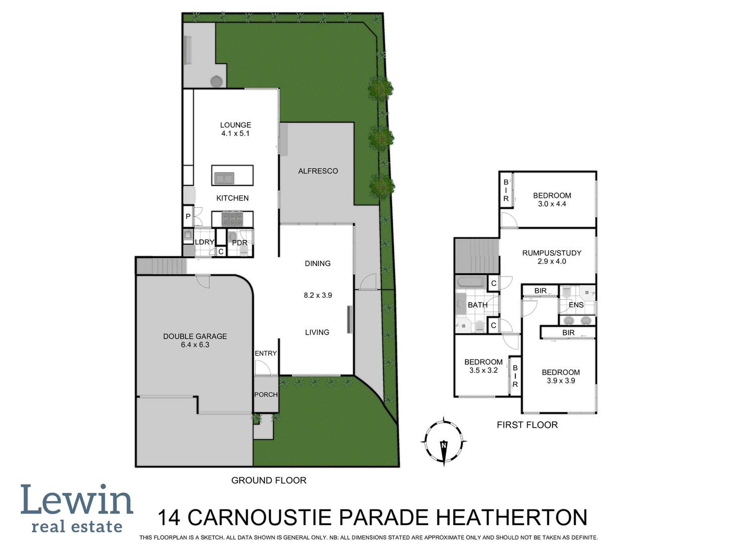 Floorplan of Homely house listing, 14 Carnoustie Parade, Heatherton VIC 3202