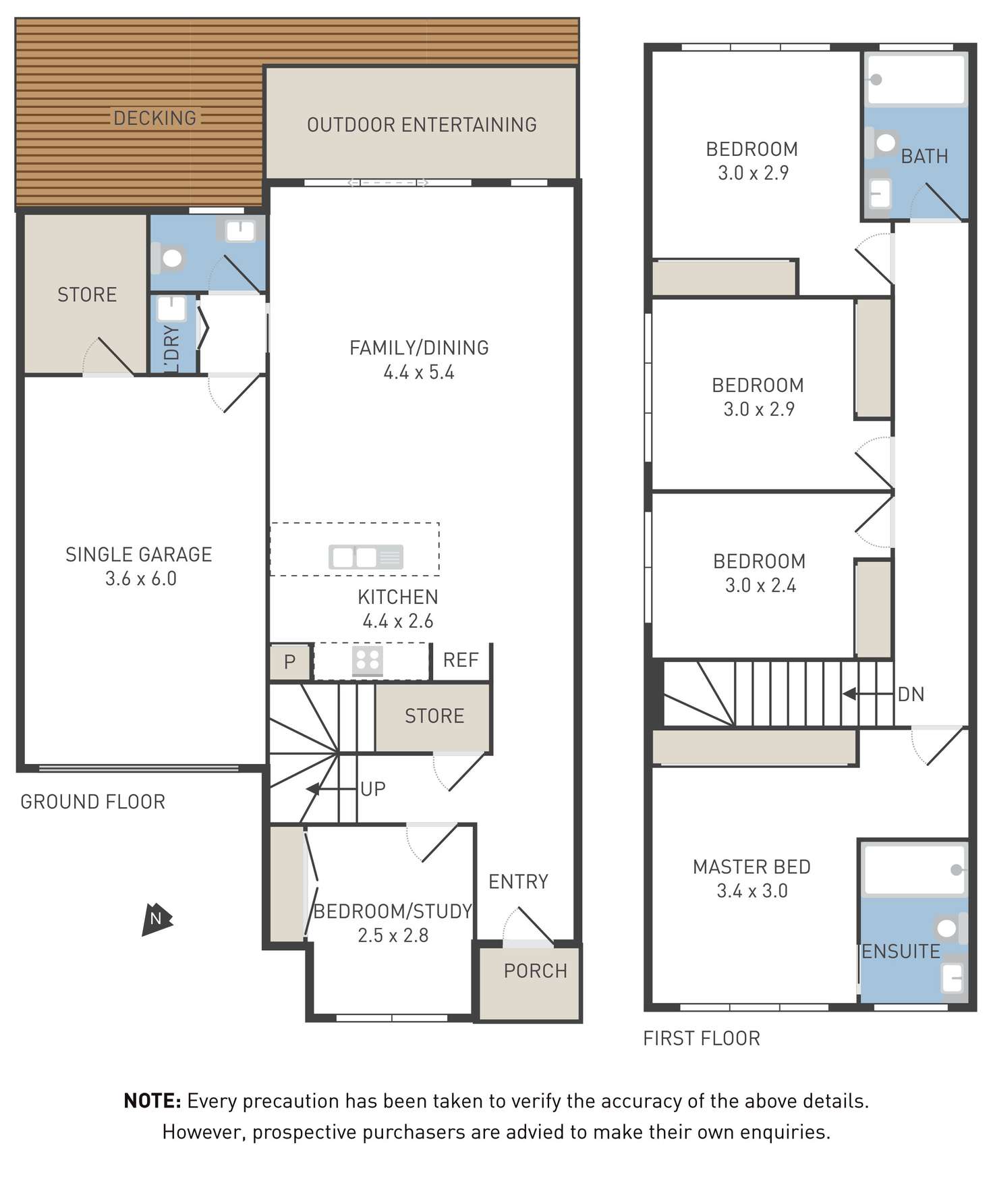 Floorplan of Homely townhouse listing, 16 George Street, Maidstone VIC 3012