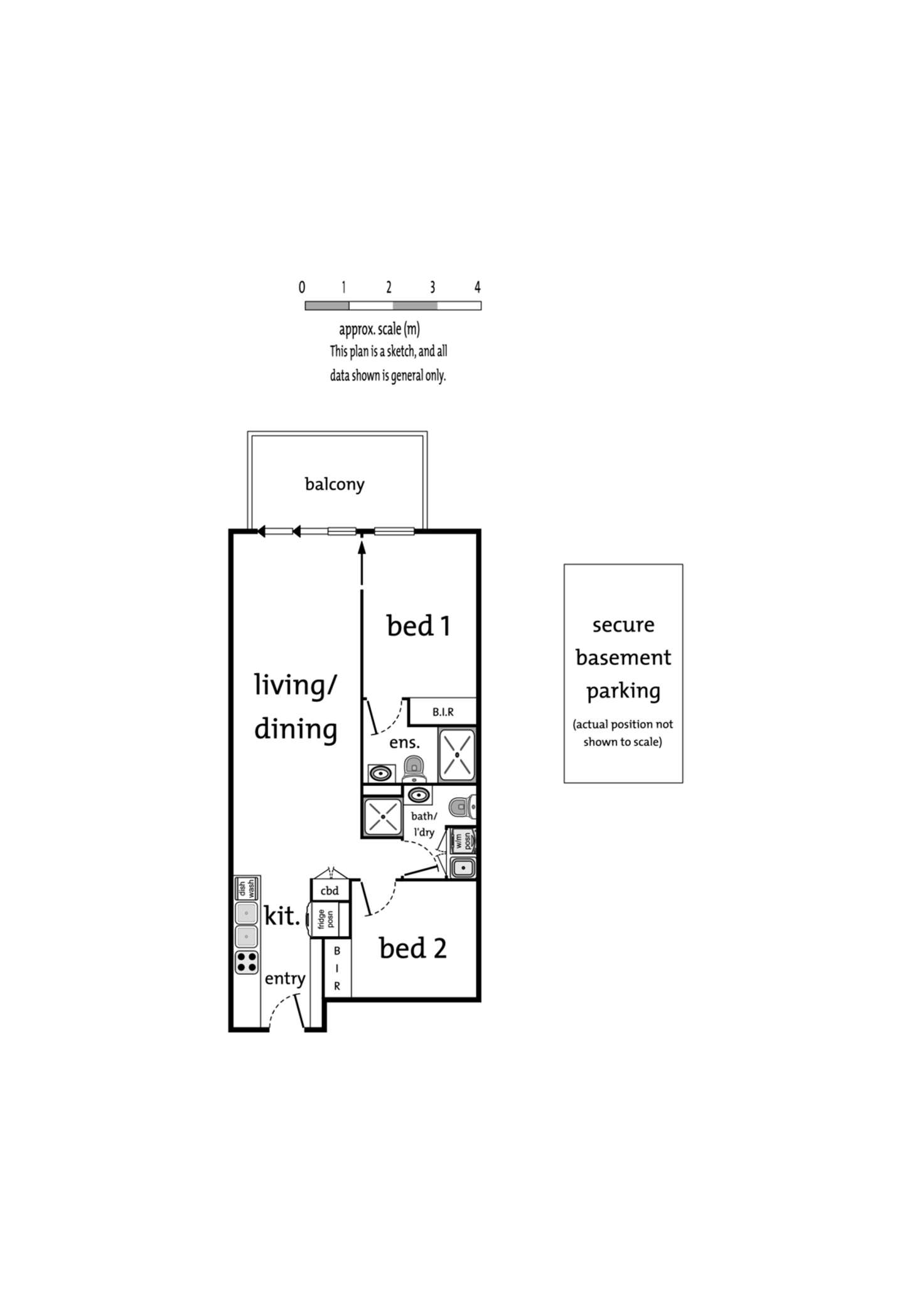 Floorplan of Homely apartment listing, 221/15-21 Harrow Street, Box Hill VIC 3128