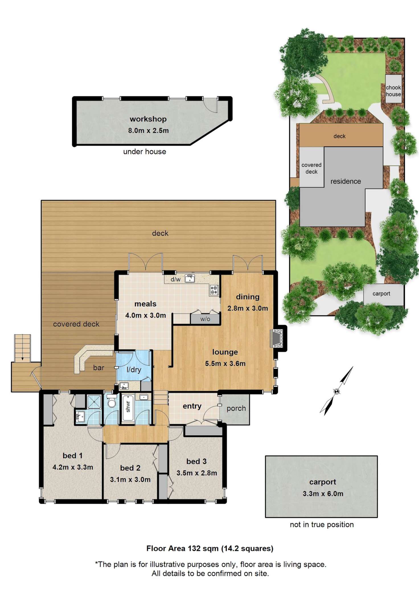 Floorplan of Homely house listing, 5 Summerhill Road, Montrose VIC 3765