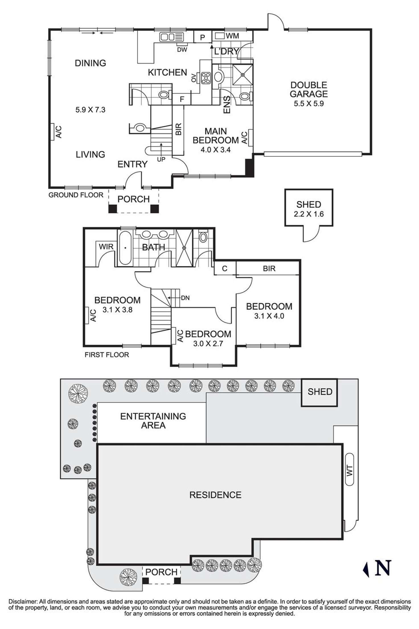 Floorplan of Homely townhouse listing, 5/42 Bundoran Parade, Mont Albert North VIC 3129