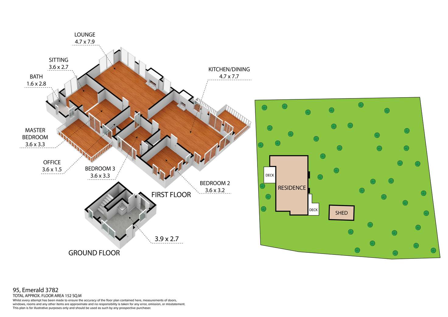 Floorplan of Homely house listing, 95 Emerald Monbulk Road, Emerald VIC 3782