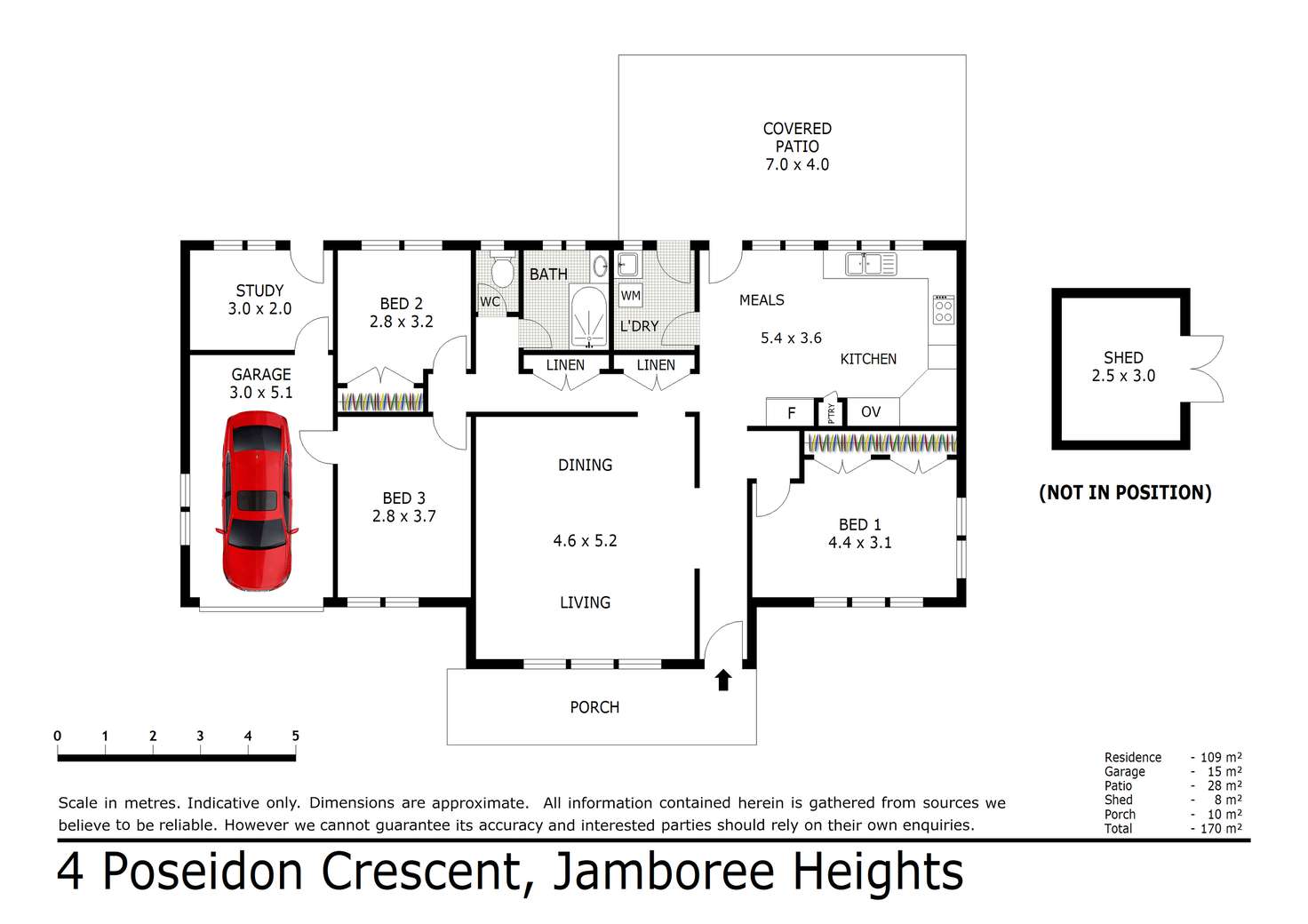 Floorplan of Homely house listing, 4 Poseidon Crescent, Jamboree Heights QLD 4074