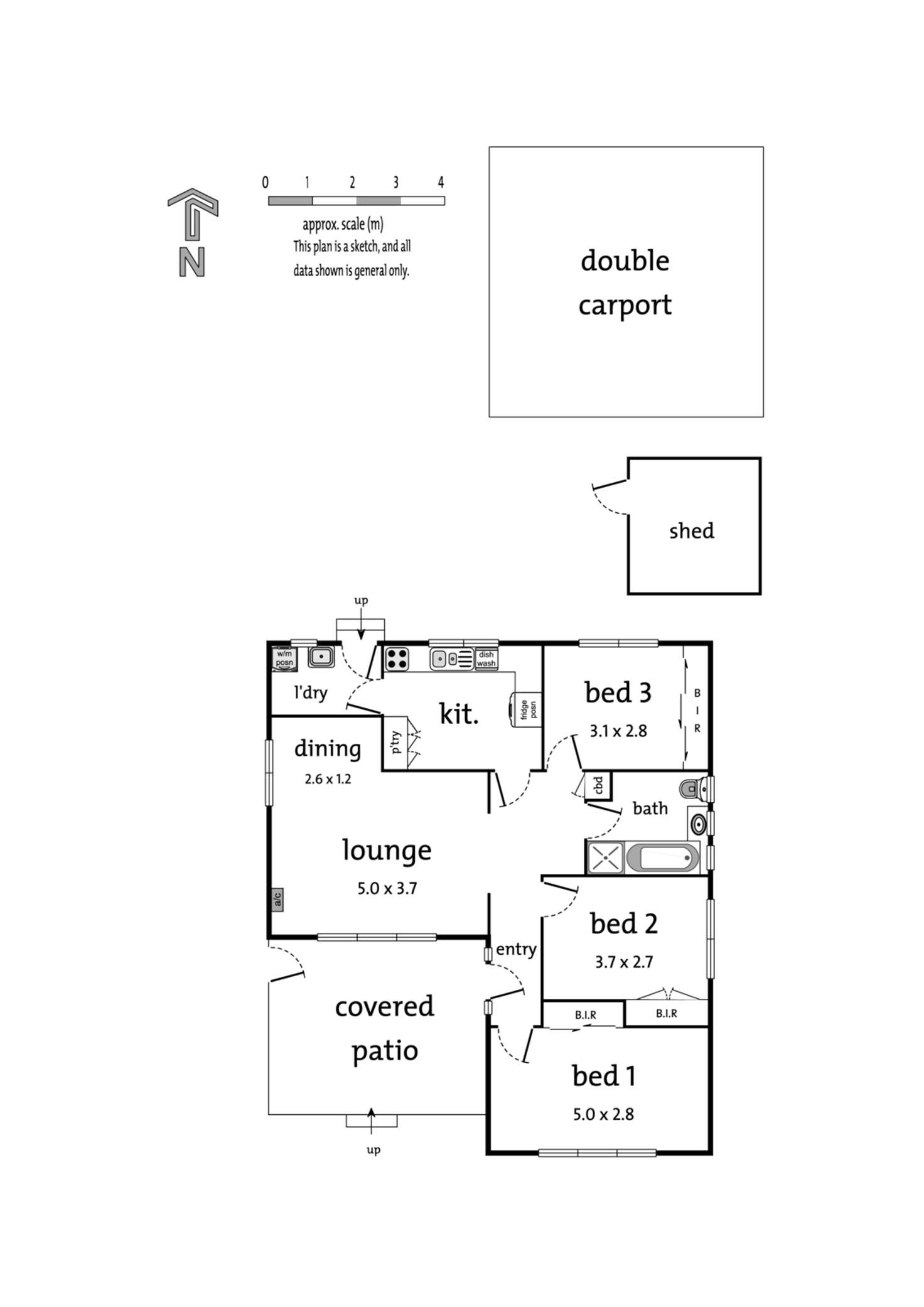 Floorplan of Homely unit listing, 1/61 Churinga Avenue, Mitcham VIC 3132