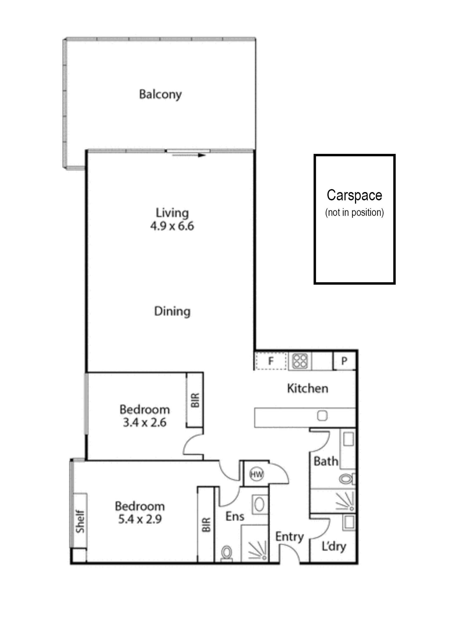 Floorplan of Homely apartment listing, 915/555 Flinders Street, Melbourne VIC 3000