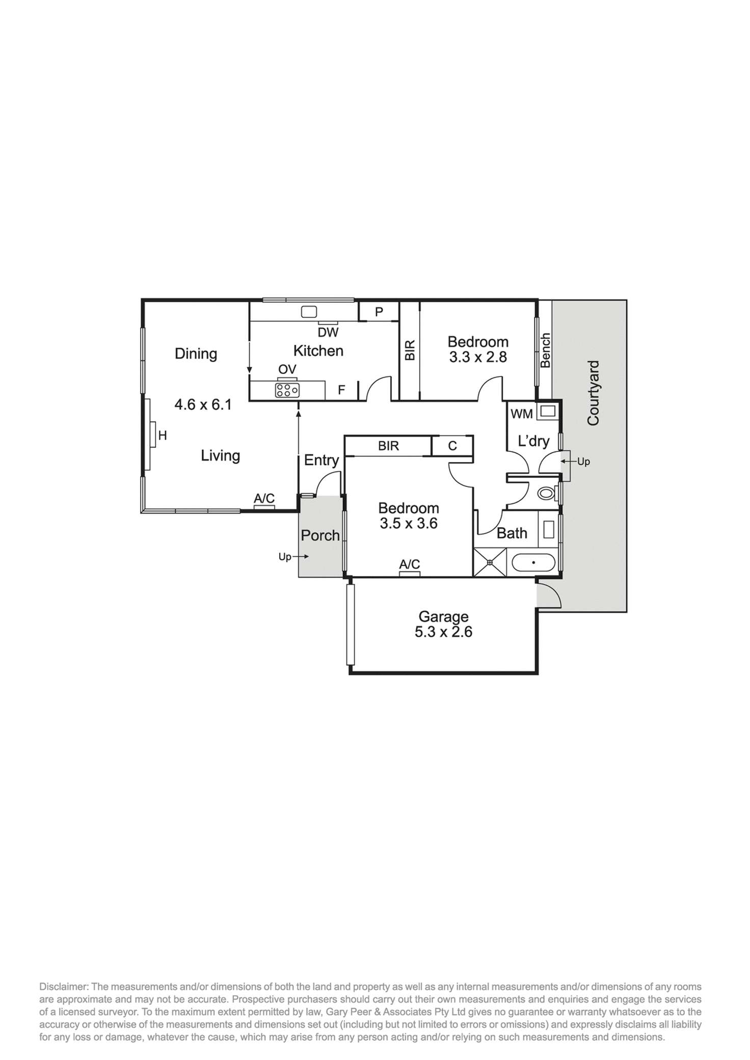 Floorplan of Homely unit listing, 2/48 Ulupna Road, Ormond VIC 3204