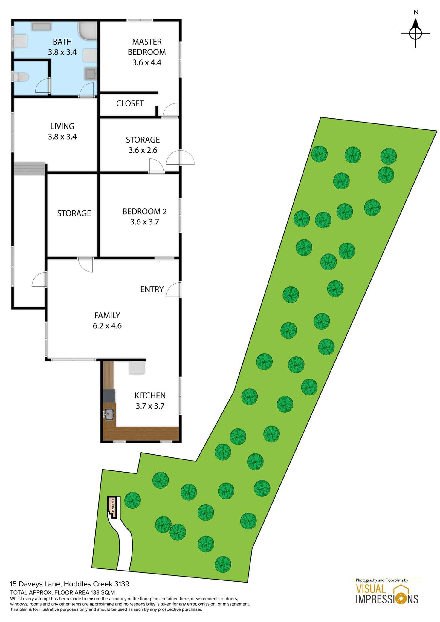 Floorplan of Homely house listing, 15 Daveys Lane, Hoddles Creek VIC 3139