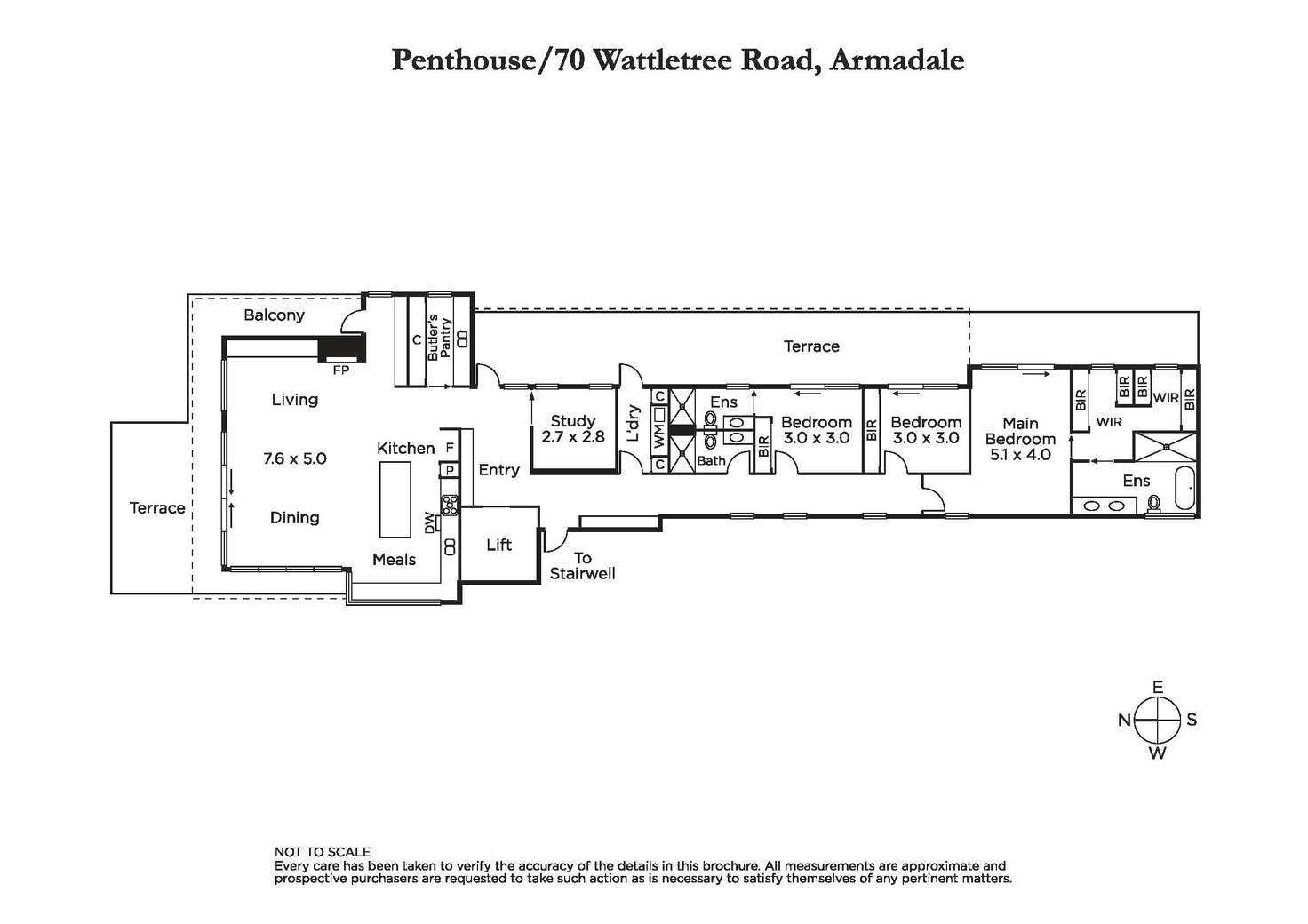 Floorplan of Homely apartment listing, 301/70 Wattletree Road, Armadale VIC 3143