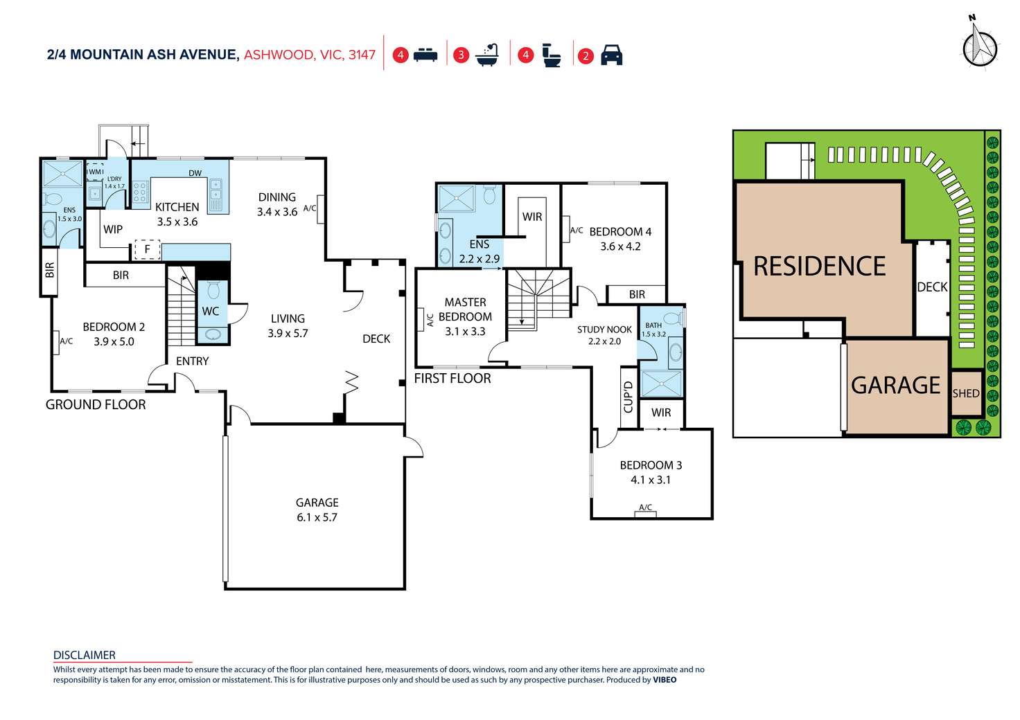Floorplan of Homely townhouse listing, 2/4 Mountain Ash Avenue, Ashwood VIC 3147