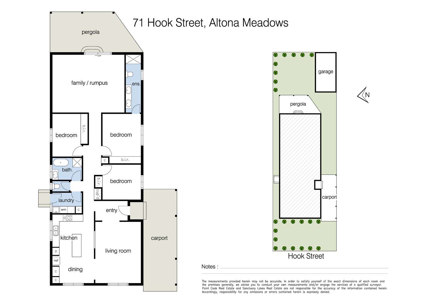 Floorplan of Homely house listing, 71 Hook Street, Altona Meadows VIC 3028