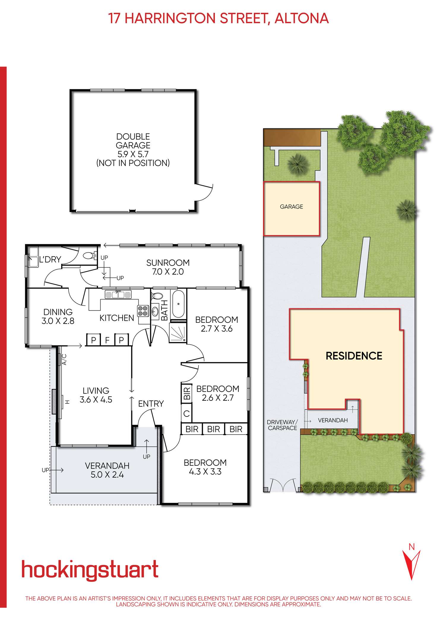 Floorplan of Homely house listing, 17 Harrington Street, Altona VIC 3018
