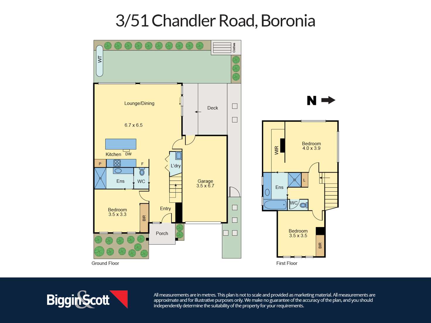 Floorplan of Homely townhouse listing, 3/51 Chandler Road, Boronia VIC 3155