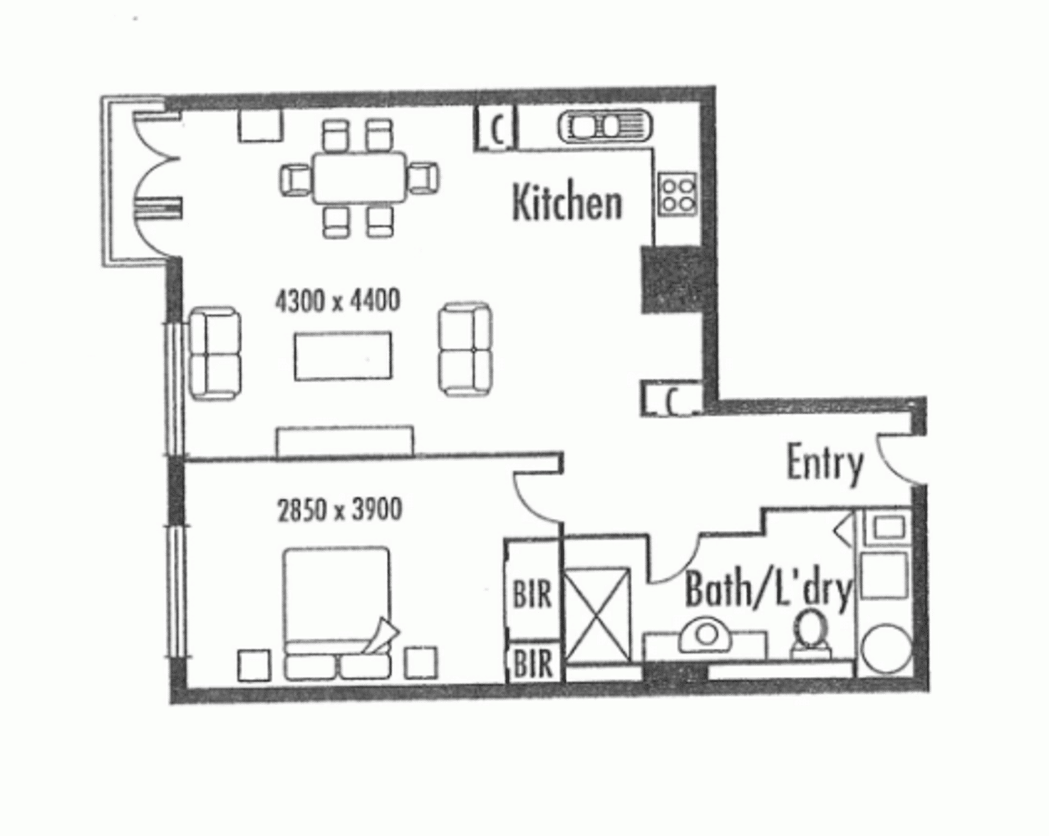 Floorplan of Homely apartment listing, 309/501 Little Collins Street, Melbourne VIC 3000