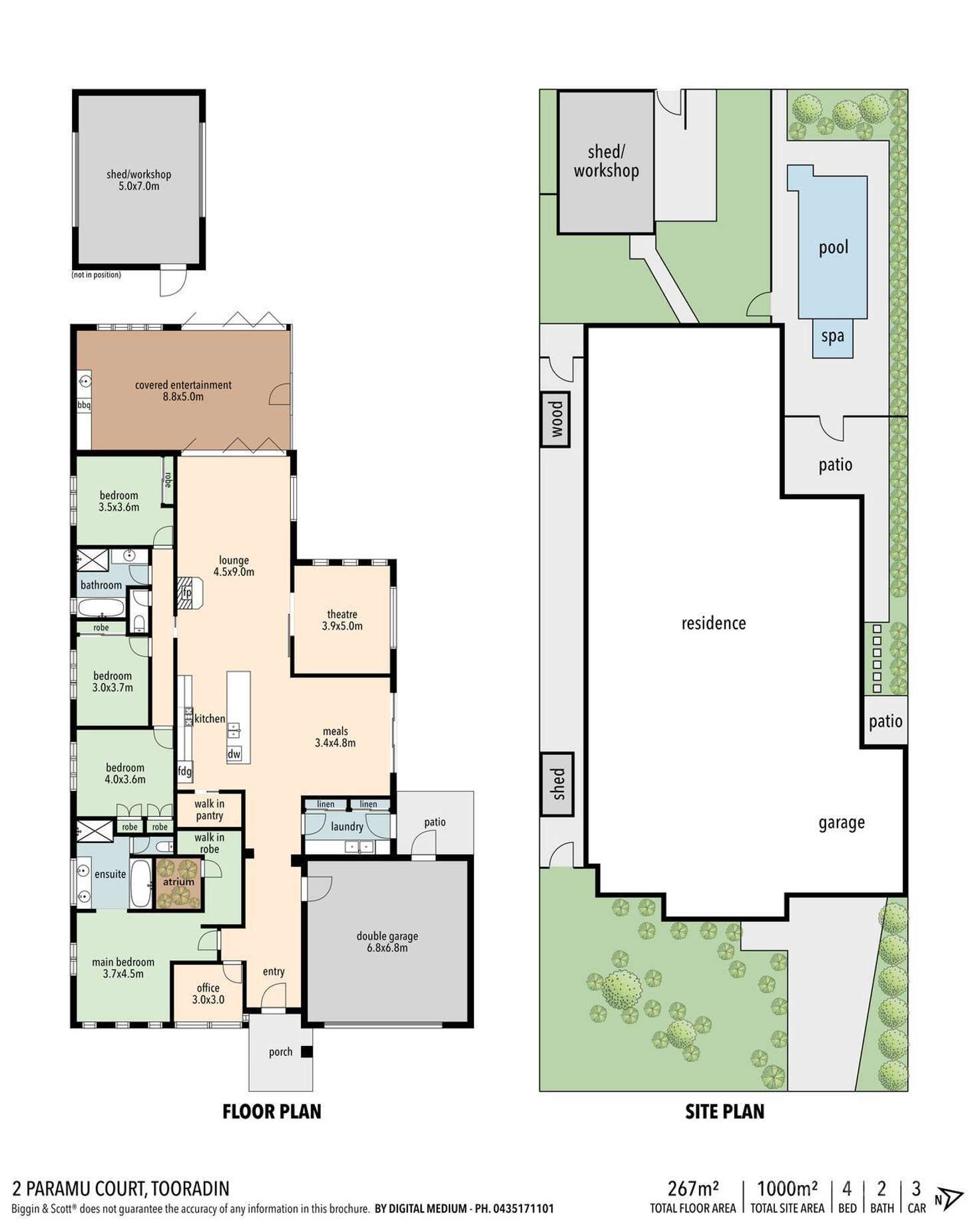 Floorplan of Homely house listing, 2 Paramu Court, Tooradin VIC 3980