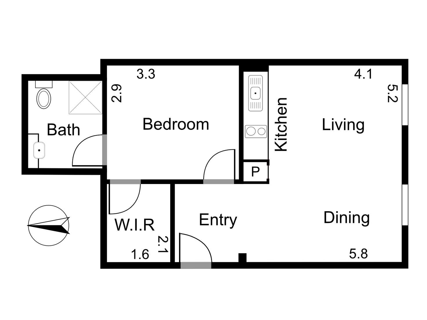 Floorplan of Homely apartment listing, 602/45 Victoria Parade, Collingwood VIC 3066