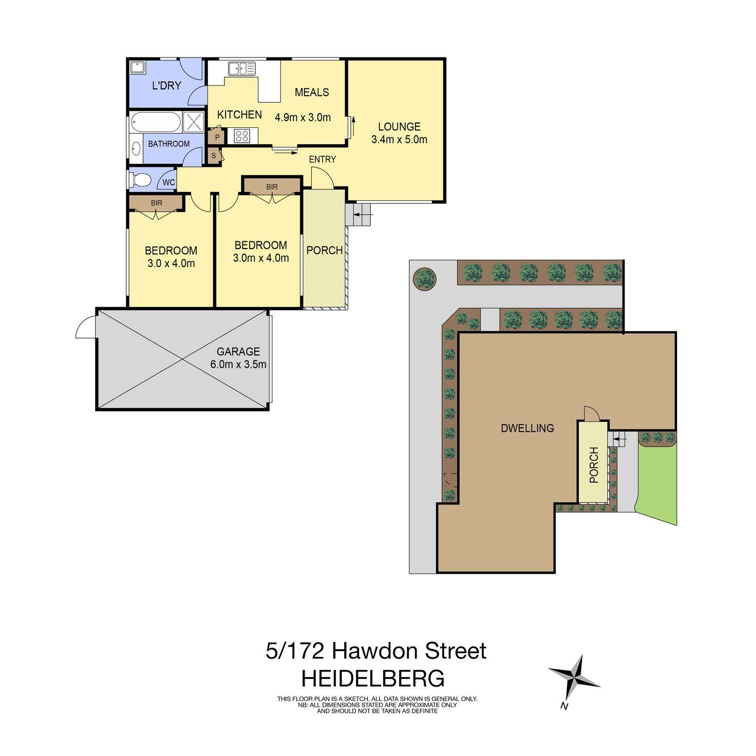 Floorplan of Homely unit listing, 5/172 Hawdon Street, Heidelberg VIC 3084