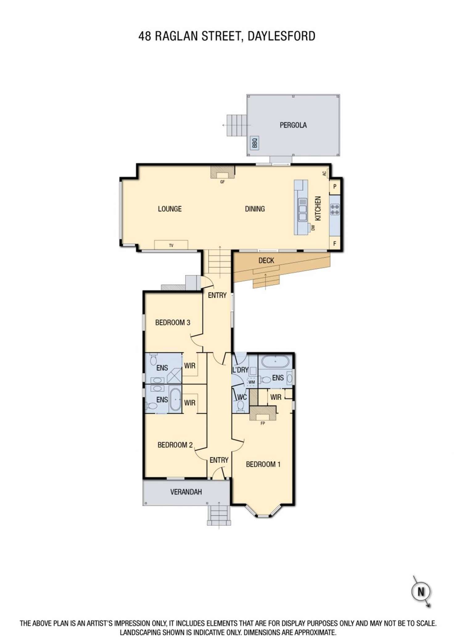 Floorplan of Homely house listing, 48 Raglan Street, Daylesford VIC 3460