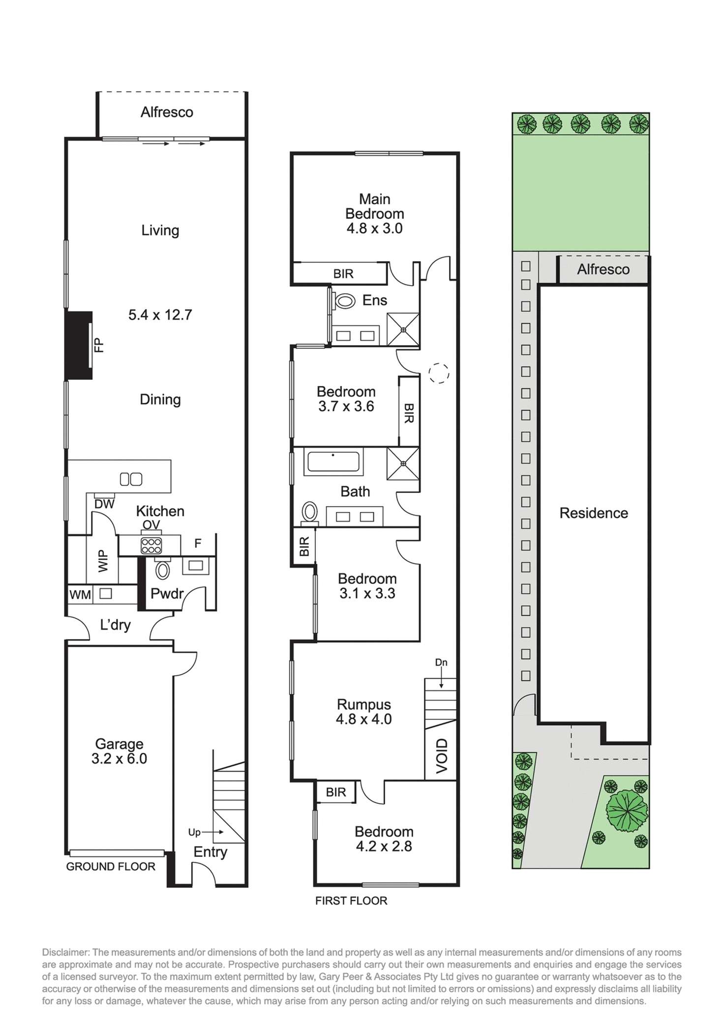 Floorplan of Homely townhouse listing, 25A Leary Avenue, Bentleigh East VIC 3165