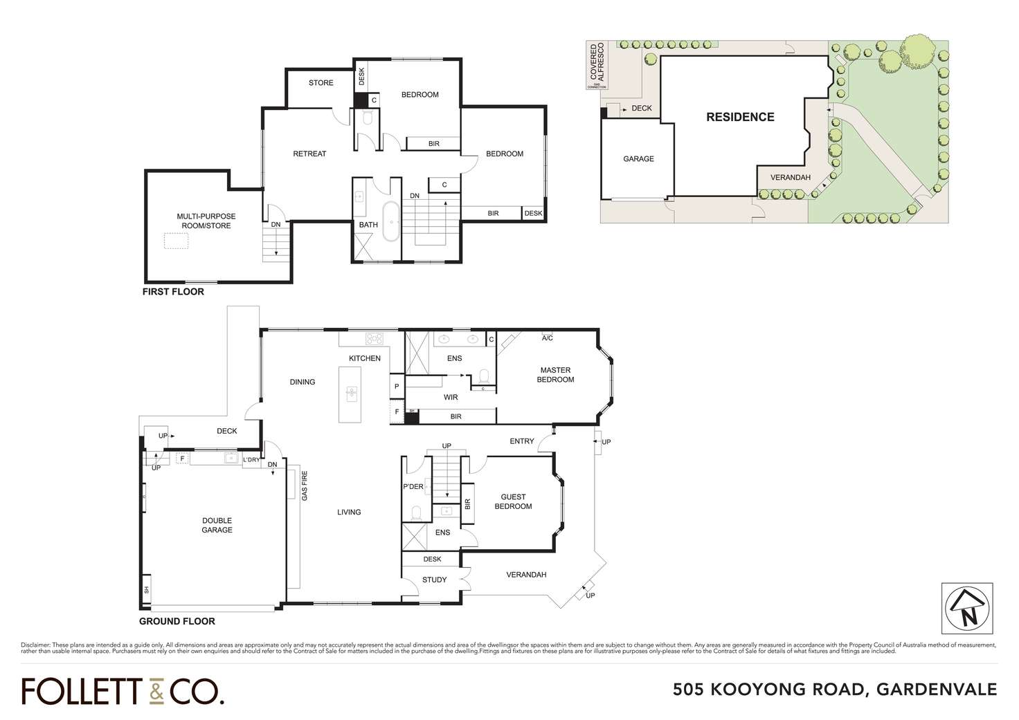 Floorplan of Homely house listing, 505 Kooyong Road, Gardenvale VIC 3185