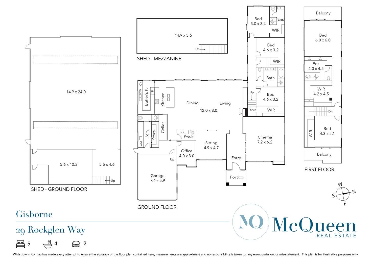 Floorplan of Homely house listing, 29-35 Rockglen Way, Gisborne VIC 3437