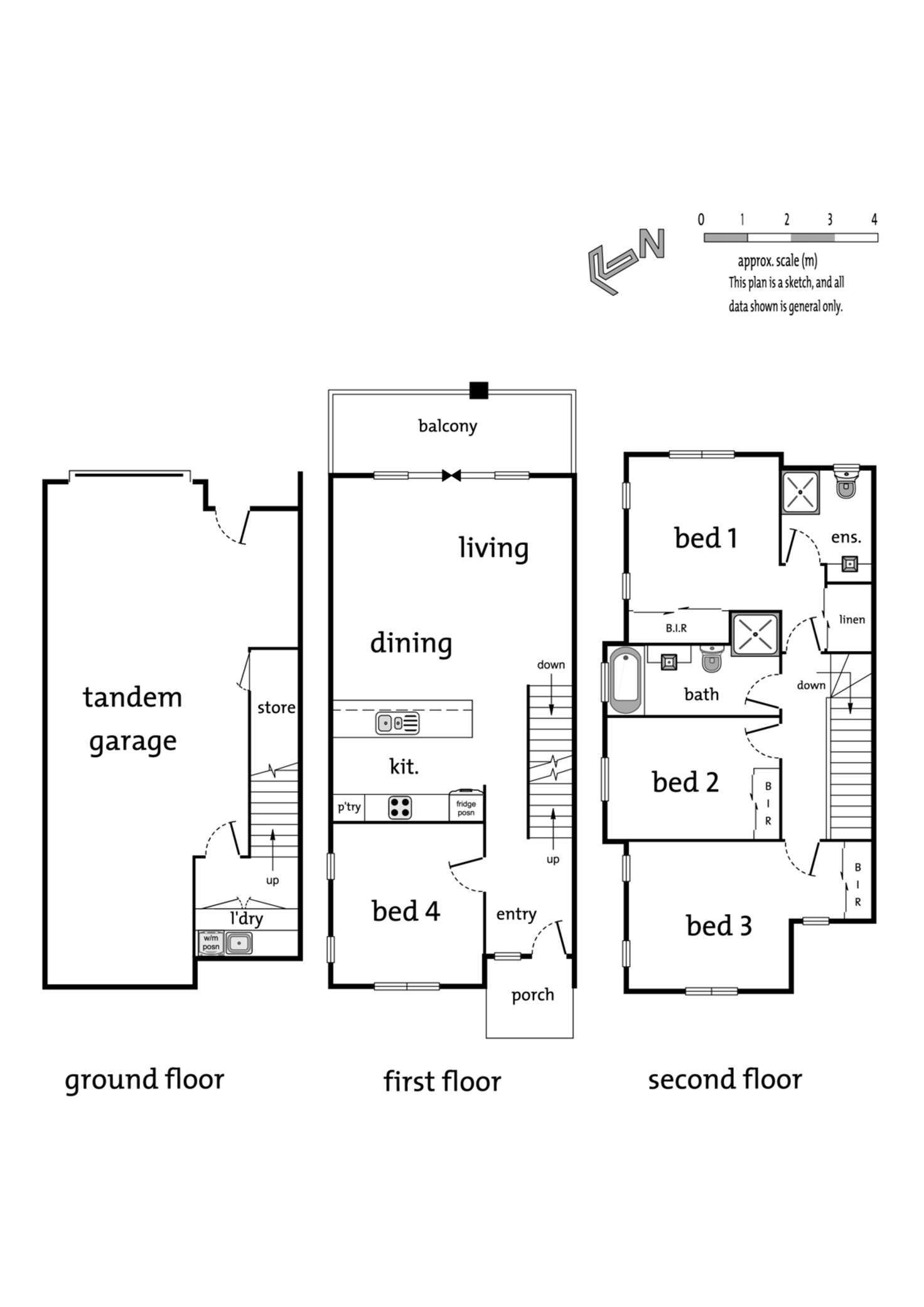 Floorplan of Homely townhouse listing, 2 Recess Concourse, Mooroolbark VIC 3138