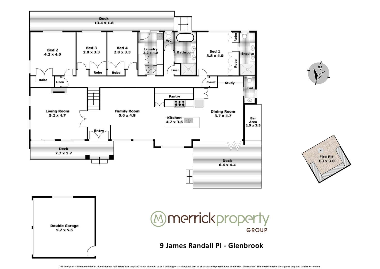 Floorplan of Homely house listing, 9 James Randall Place, Glenbrook NSW 2773