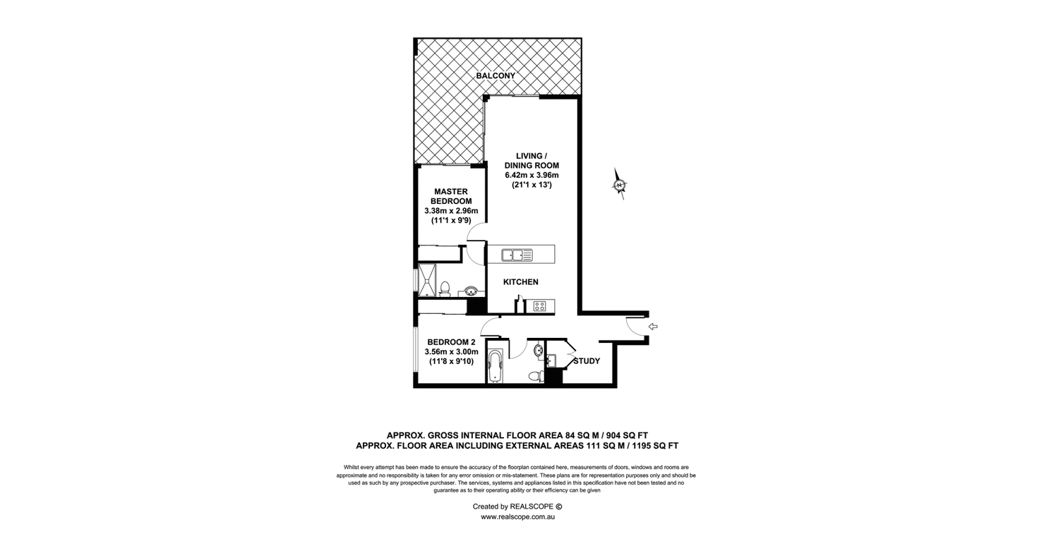 Floorplan of Homely unit listing, 123/95 Clarence Road, Indooroopilly QLD 4068