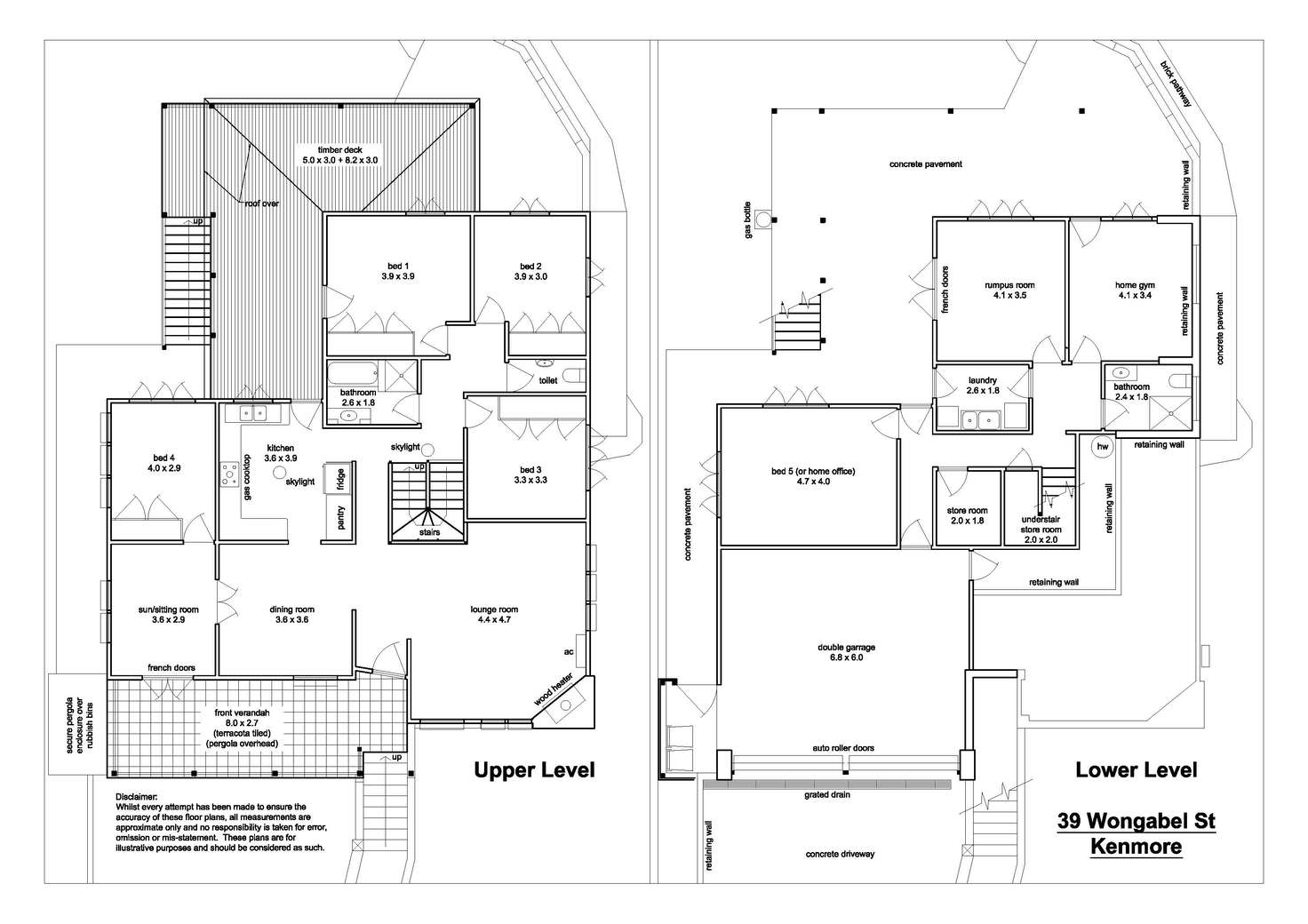 Floorplan of Homely house listing, 39 Wongabel Street, Kenmore QLD 4069