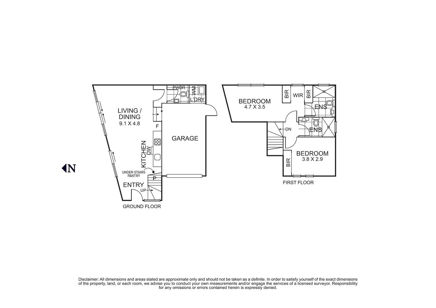 Floorplan of Homely townhouse listing, 5/46 Station Road, Rosanna VIC 3084