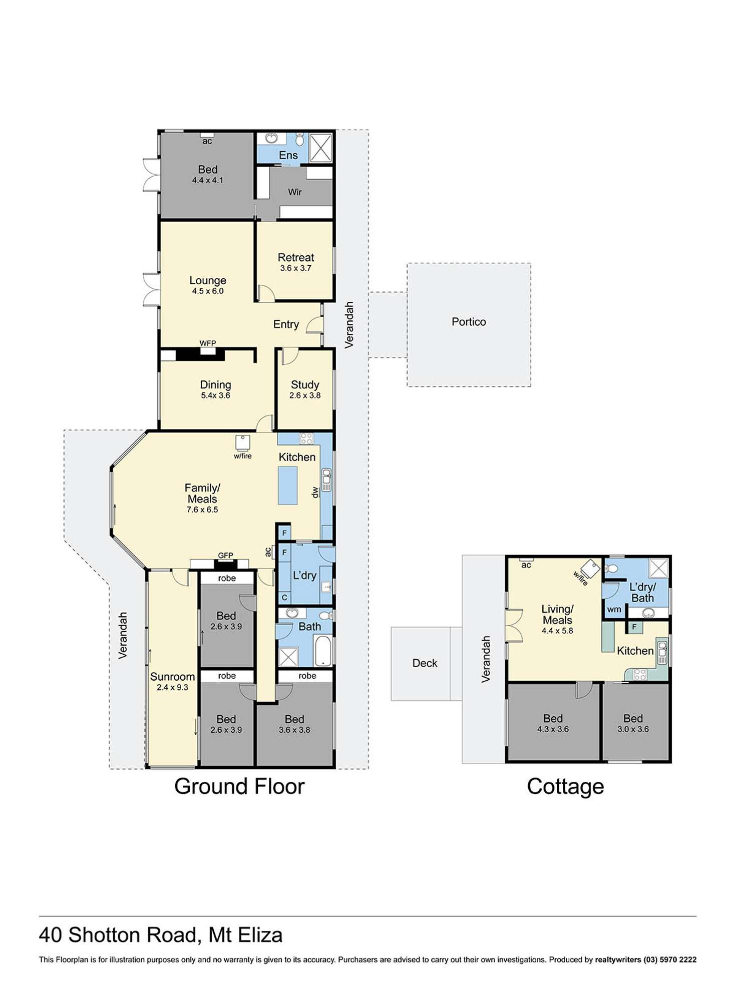 Floorplan of Homely acreageSemiRural listing, 40 Shotton Road, Mount Eliza VIC 3930