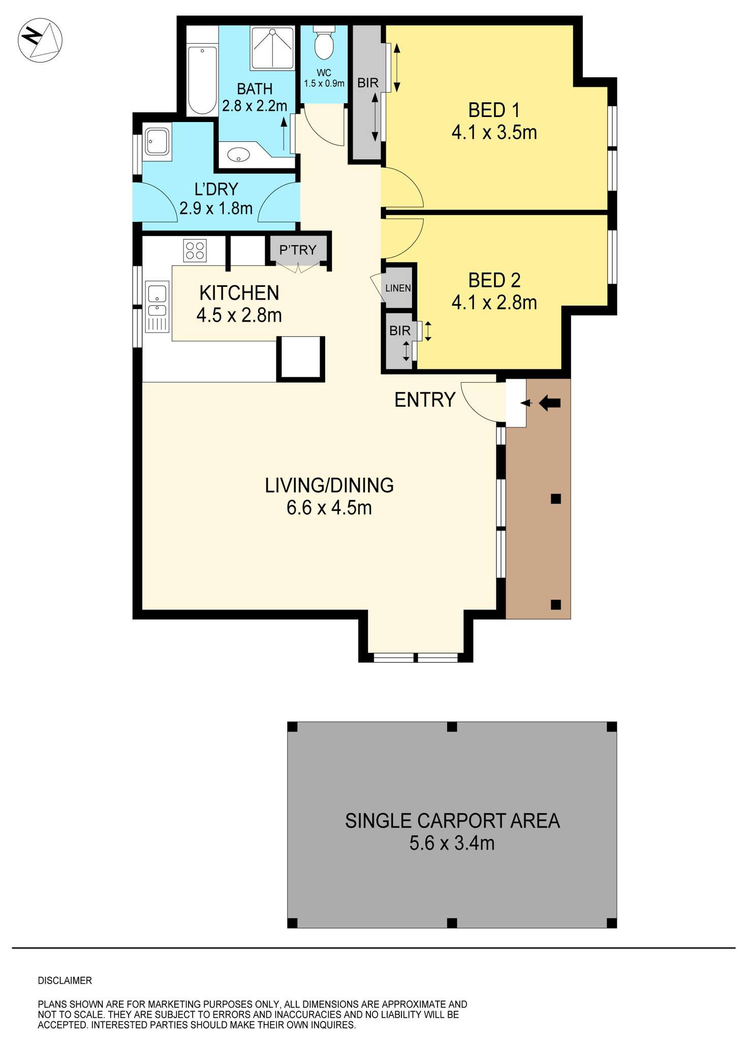 Floorplan of Homely townhouse listing, 2/5 Castle Court, Ballarat East VIC 3350