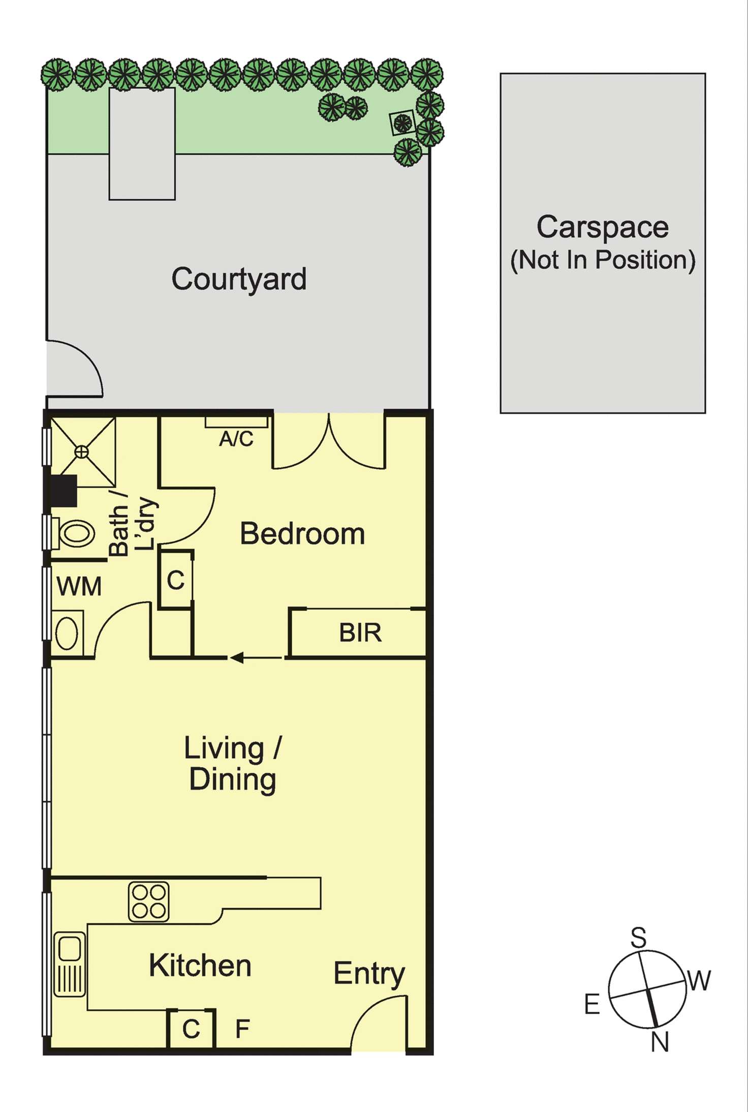 Floorplan of Homely apartment listing, 1/263 Dandenong Road, Prahran VIC 3181