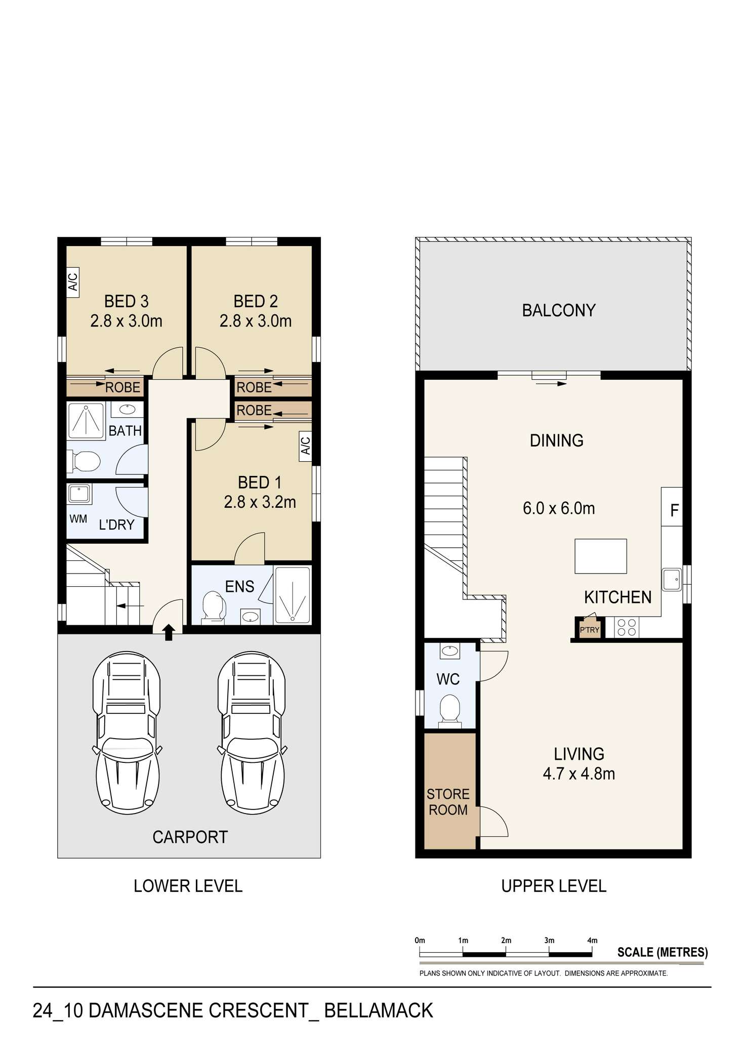 Floorplan of Homely house listing, 24/10 Damascene Crescent, Bellamack NT 832