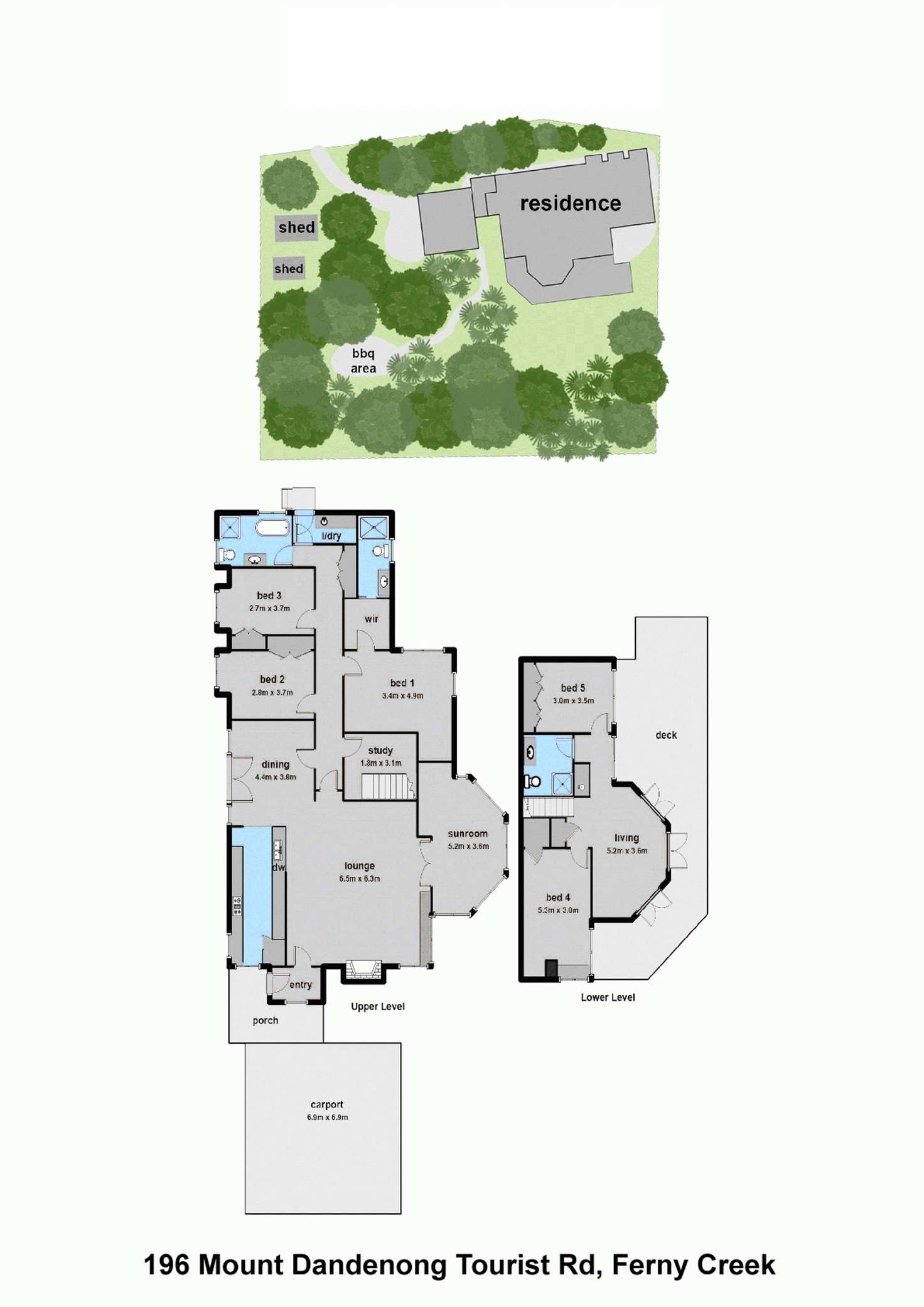 Floorplan of Homely house listing, 196 Mount Dandenong Tourist Road, Ferny Creek VIC 3786