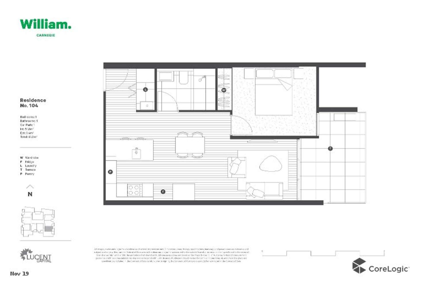 Floorplan of Homely apartment listing, 104/90-94 Mimosa Road, Carnegie VIC 3163