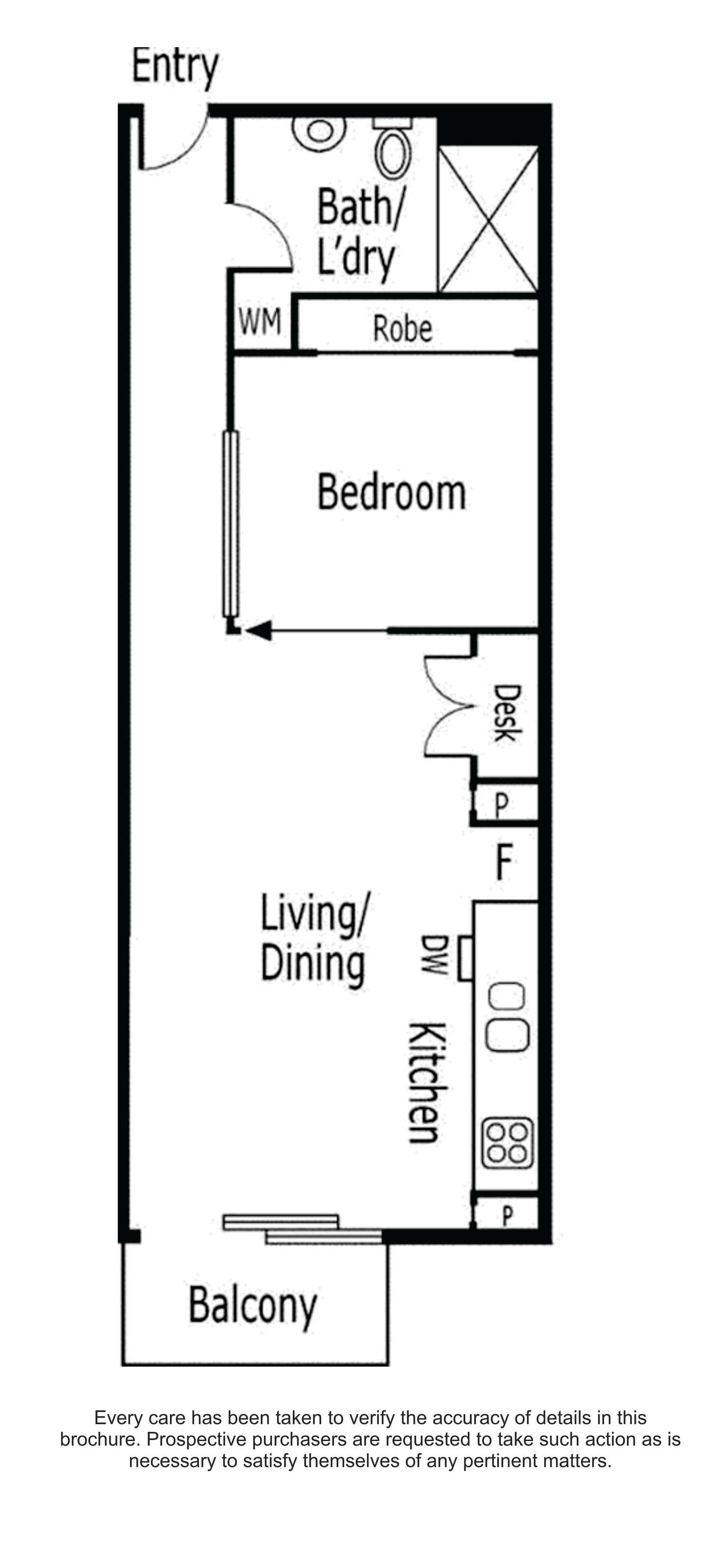 Floorplan of Homely apartment listing, 108/16 Liverpool Street, Melbourne VIC 3000