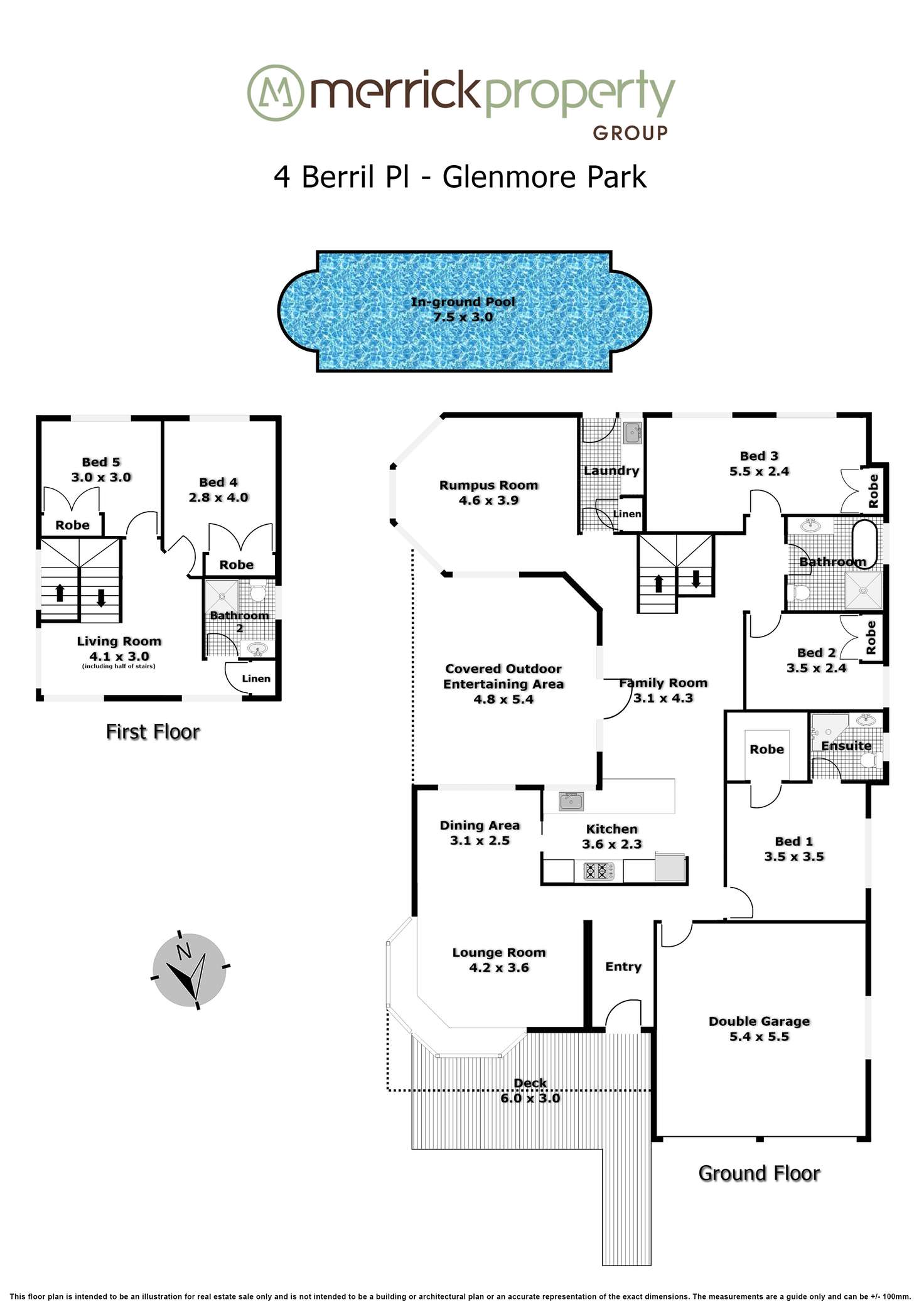 Floorplan of Homely house listing, 4 Berril Place, Glenmore Park NSW 2745