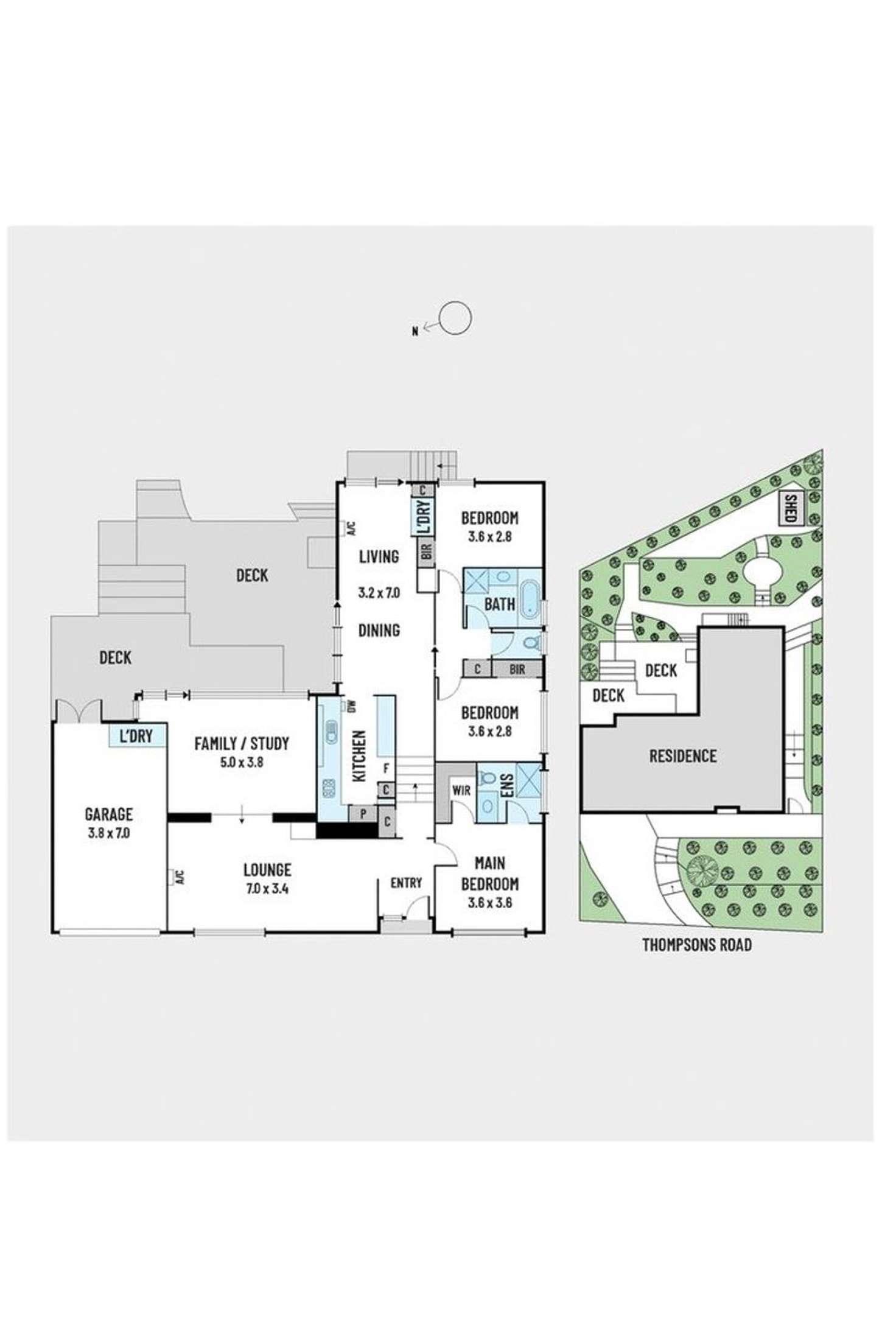 Floorplan of Homely house listing, 394 Thompsons Road, Templestowe Lower VIC 3107