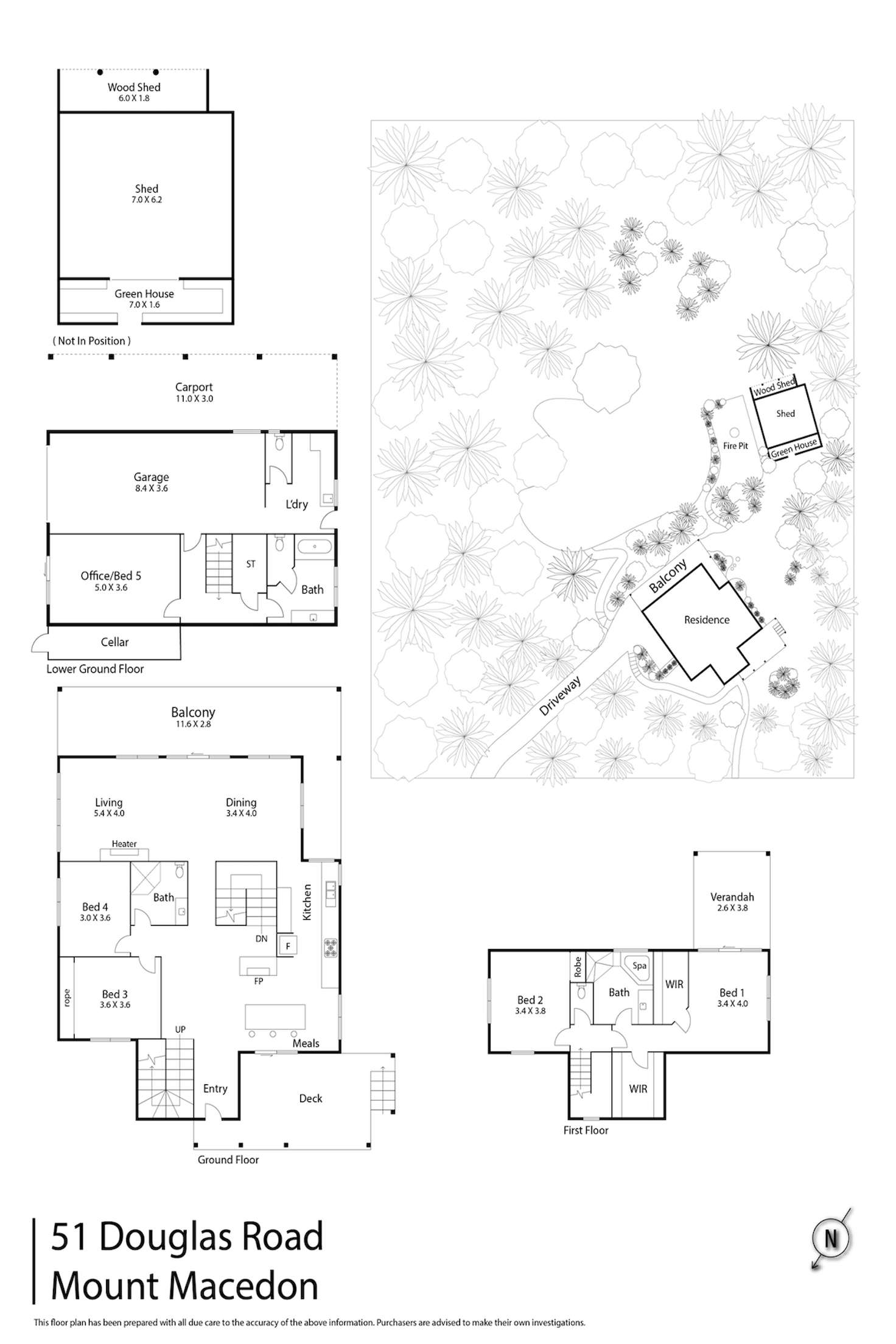 Floorplan of Homely house listing, 51 Douglas Road, Mount Macedon VIC 3441