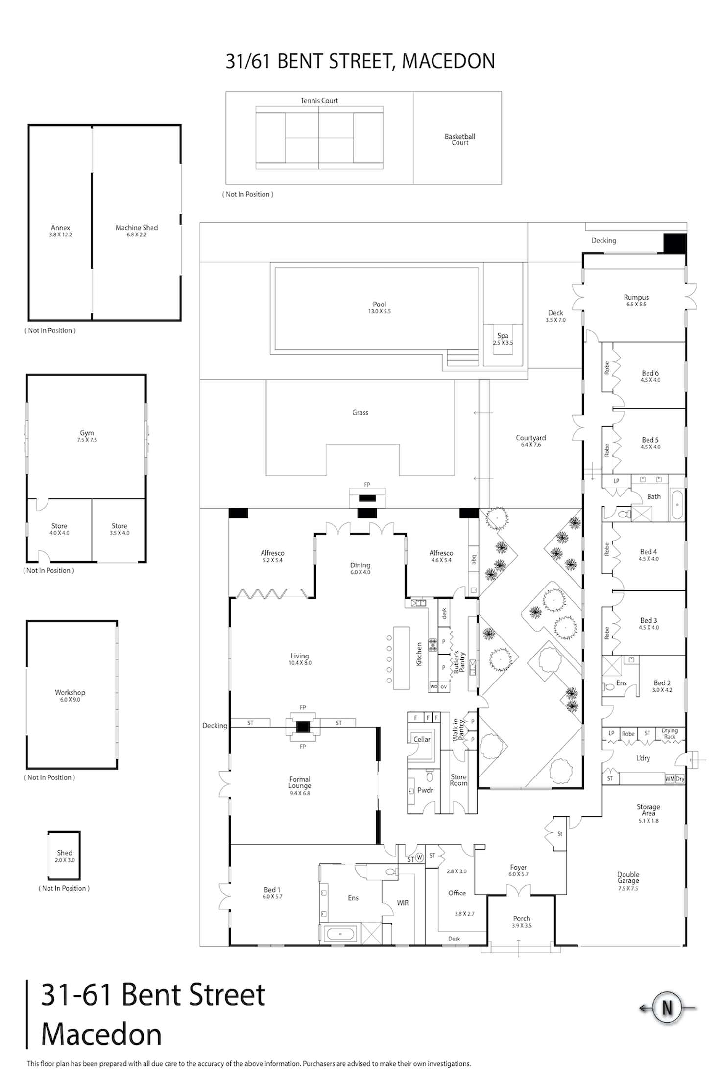 Floorplan of Homely house listing, 31-61 Bent Street, Macedon VIC 3440