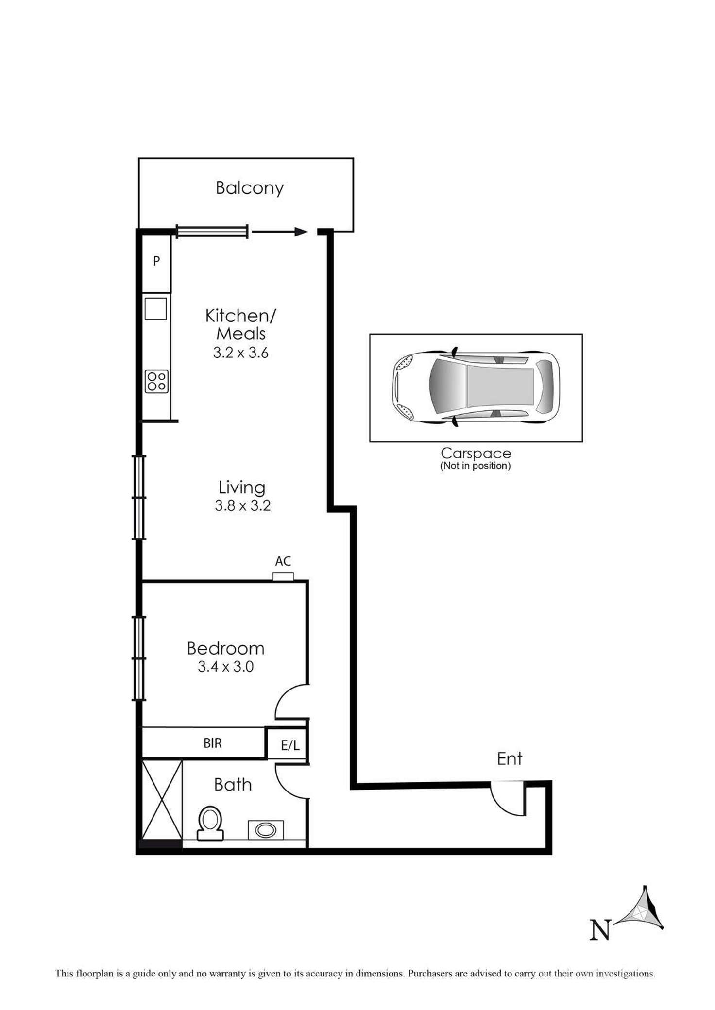 Floorplan of Homely apartment listing, 201/160 Hotham Street, St Kilda East VIC 3183