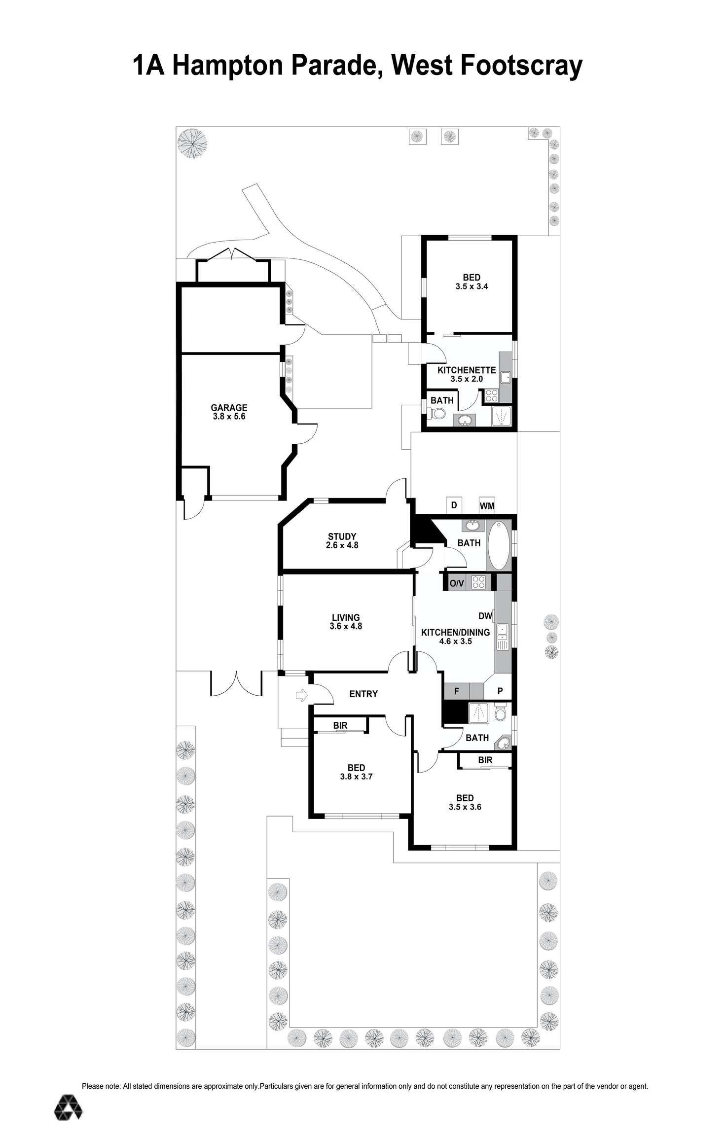 Floorplan of Homely house listing, 1A Hampton Parade, West Footscray VIC 3012