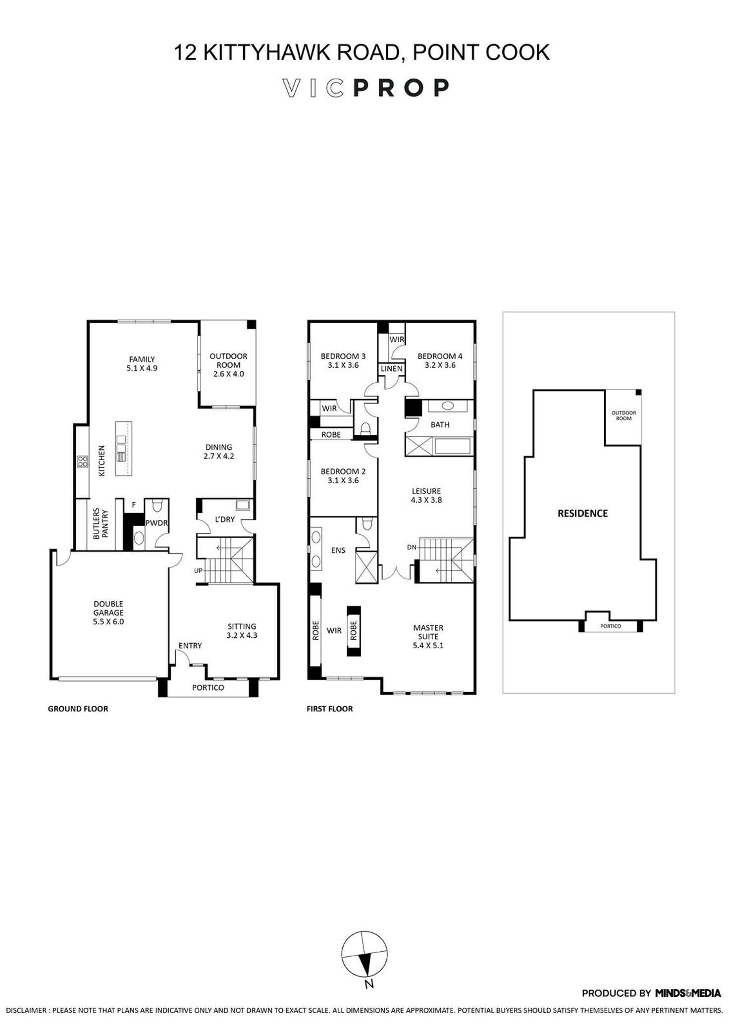 Floorplan of Homely house listing, 12 Kittyhawk Road, Point Cook VIC 3030