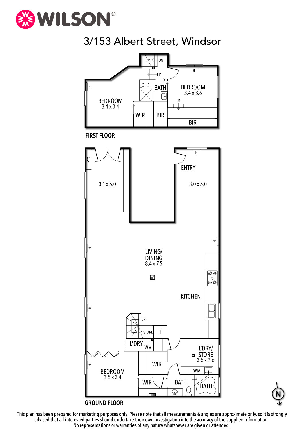 Floorplan of Homely apartment listing, 1/153 Albert Street, Windsor VIC 3181